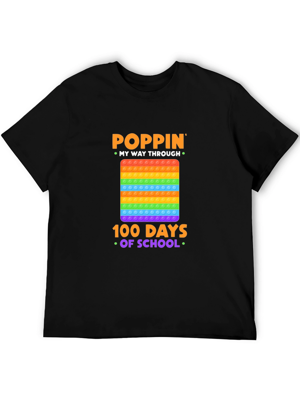 Poppin My Way Through 100 Days of School T-Shirt