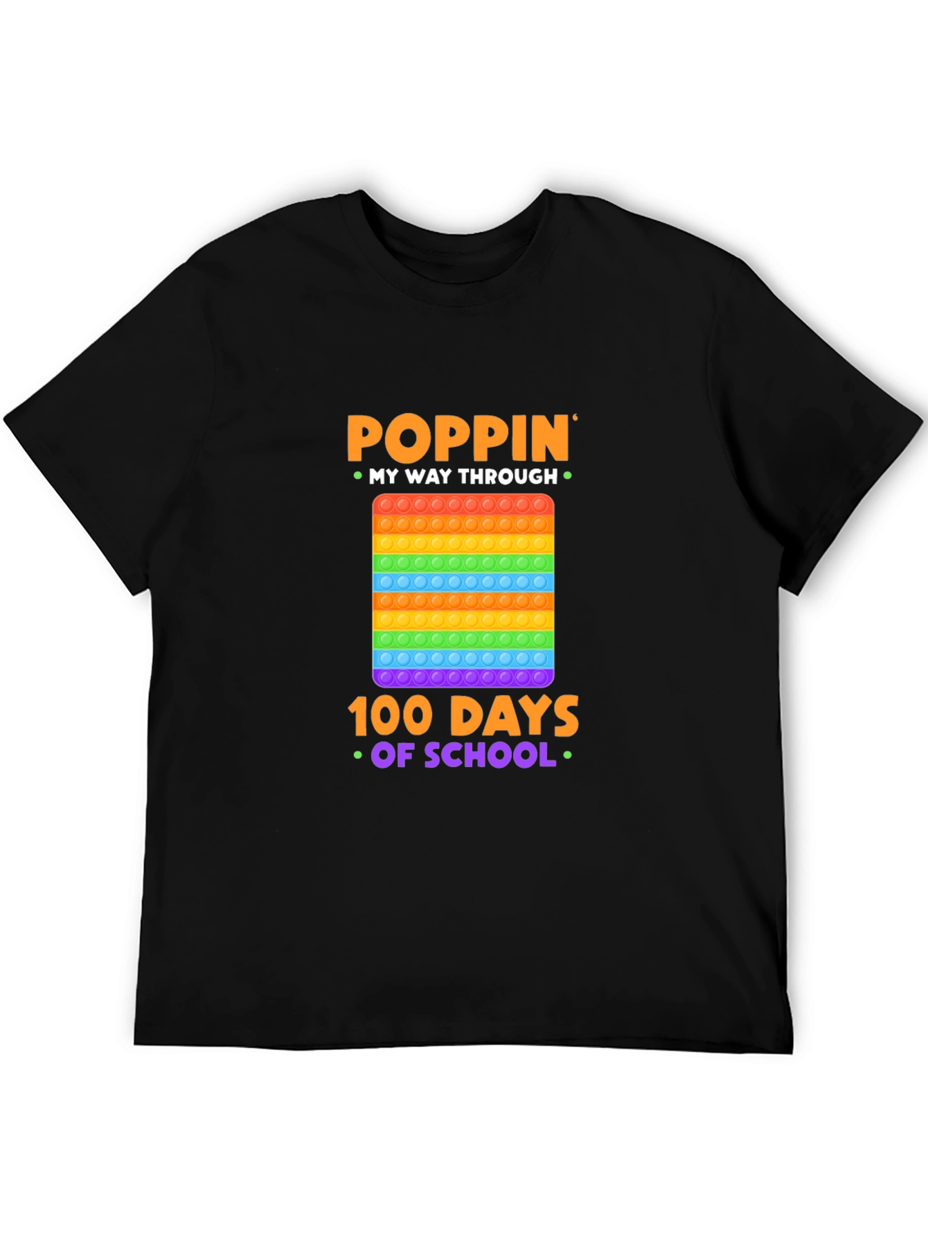 Poppin My Way Through 100 Days of School T-Shirt