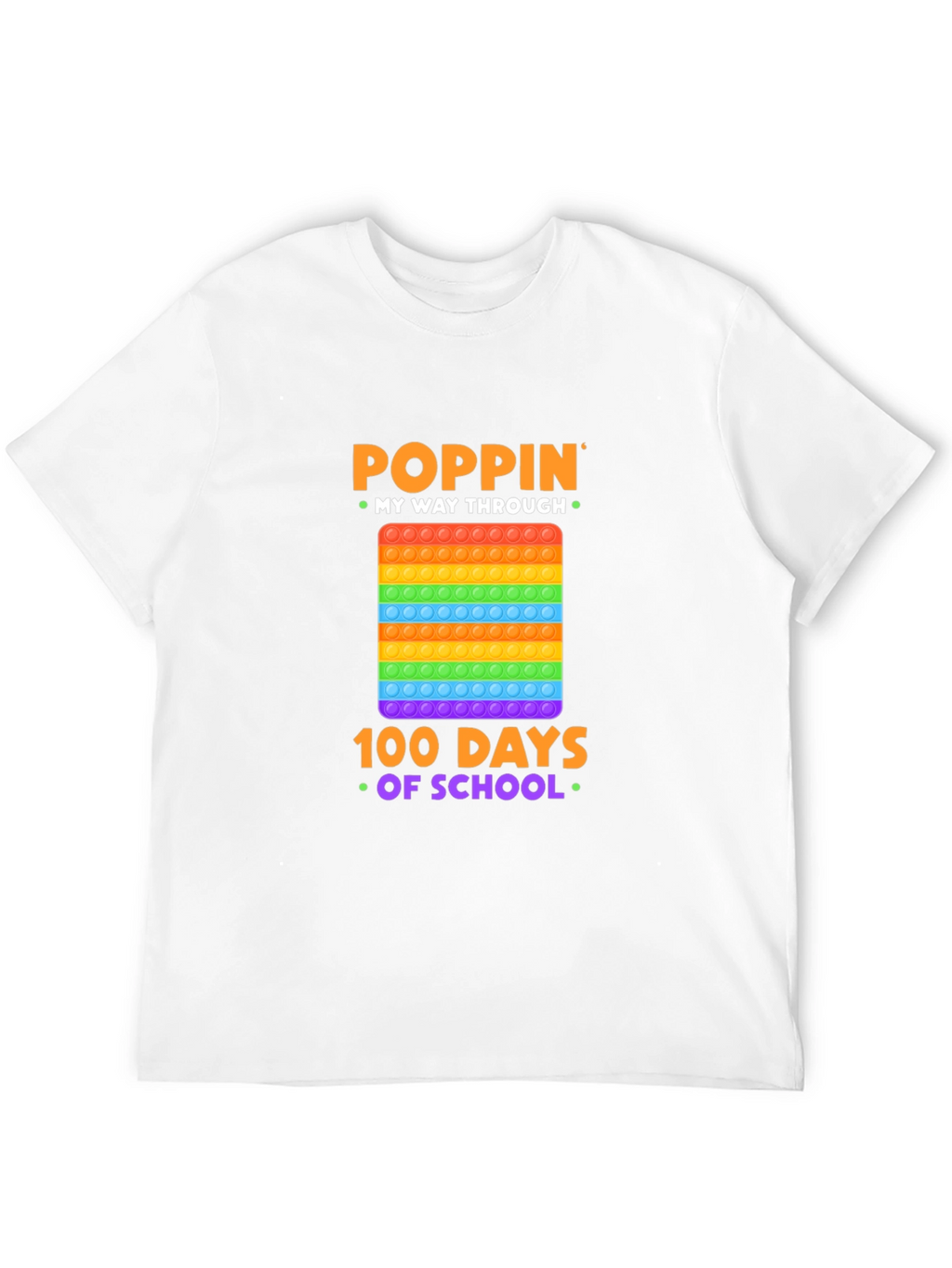 Poppin My Way Through 100 Days of School T-Shirt