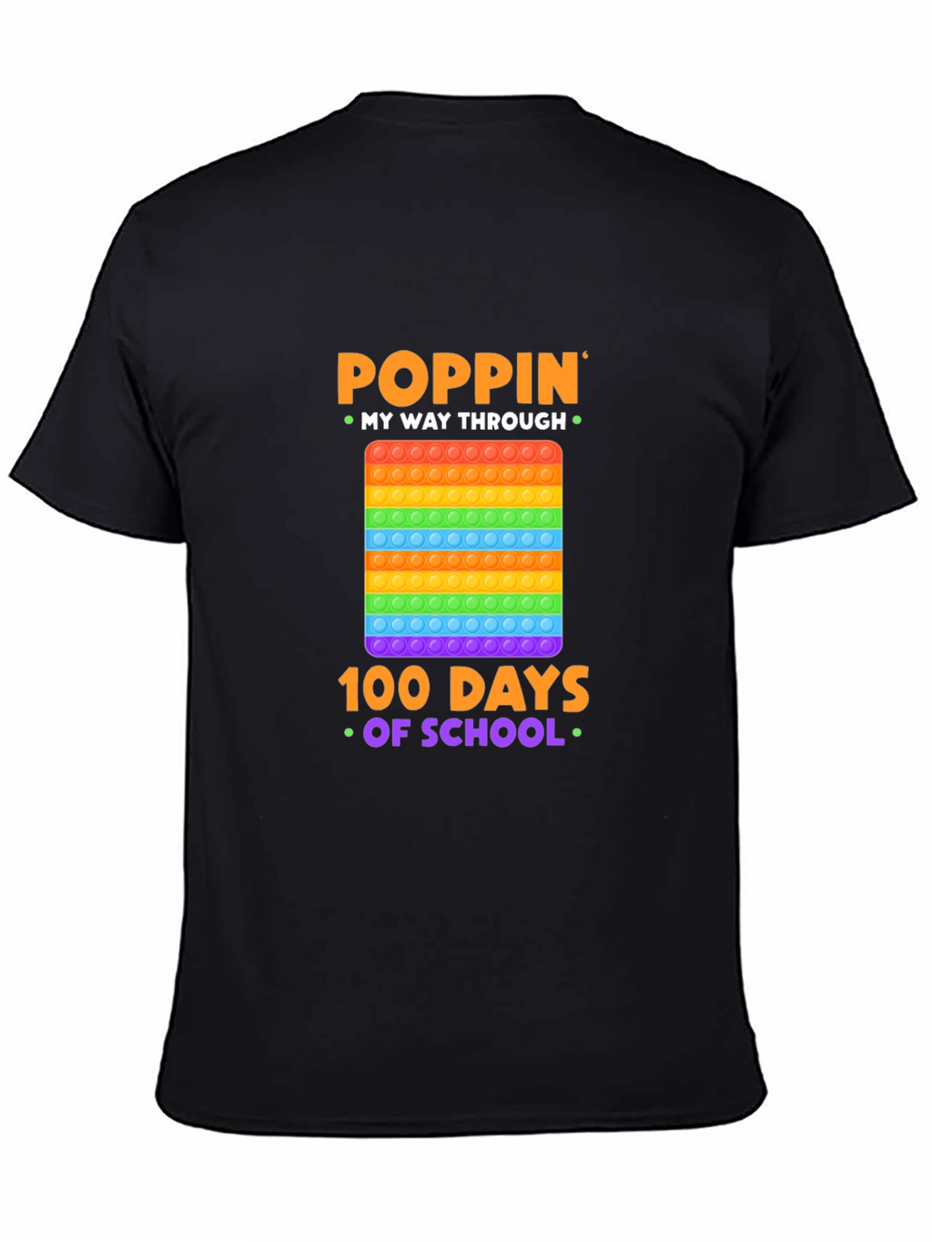 Poppin My Way Through 100 Days of School T-Shirt