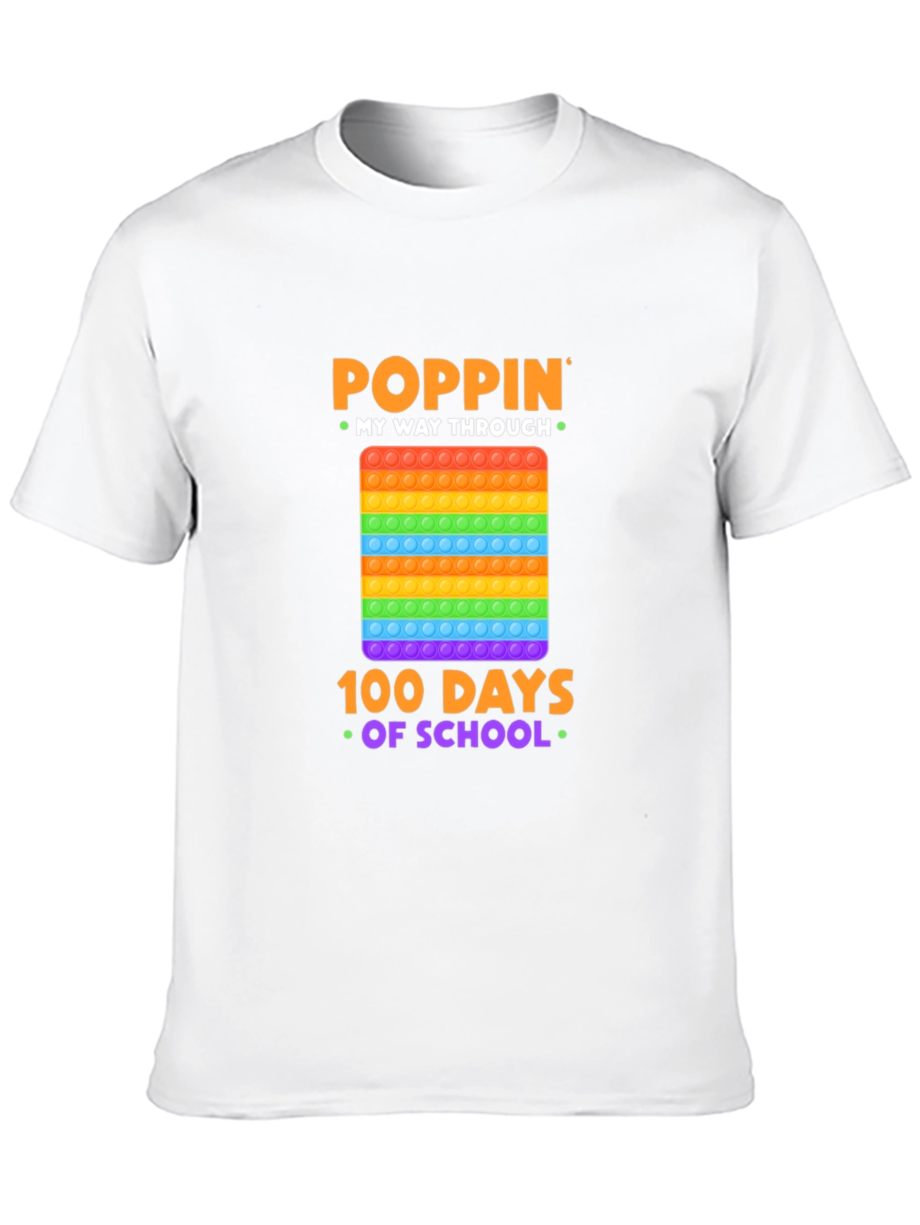 Poppin My Way Through 100 Days of School T-Shirt