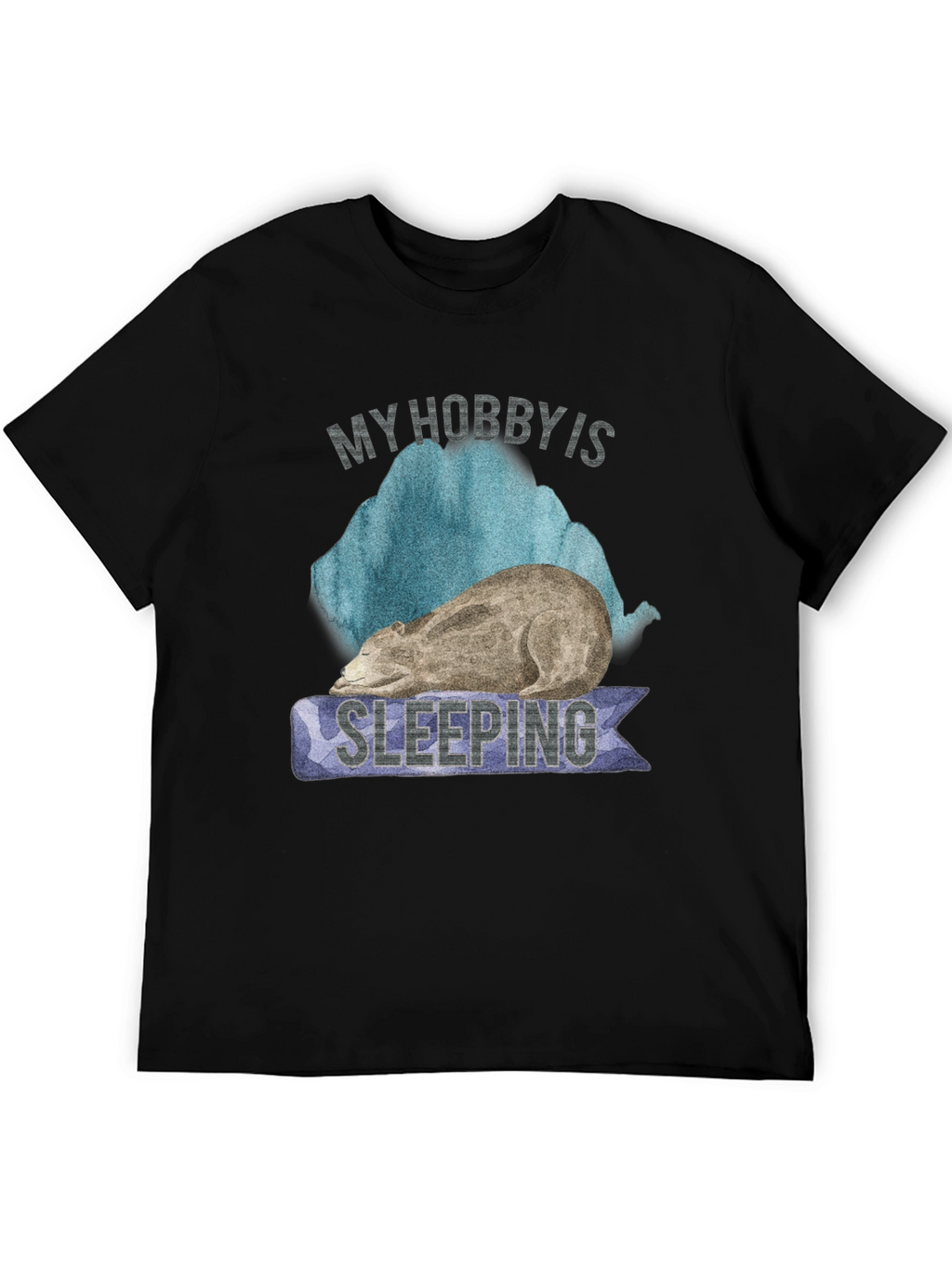 My Hobby is Sleeping Bear Graphic T-Shirt