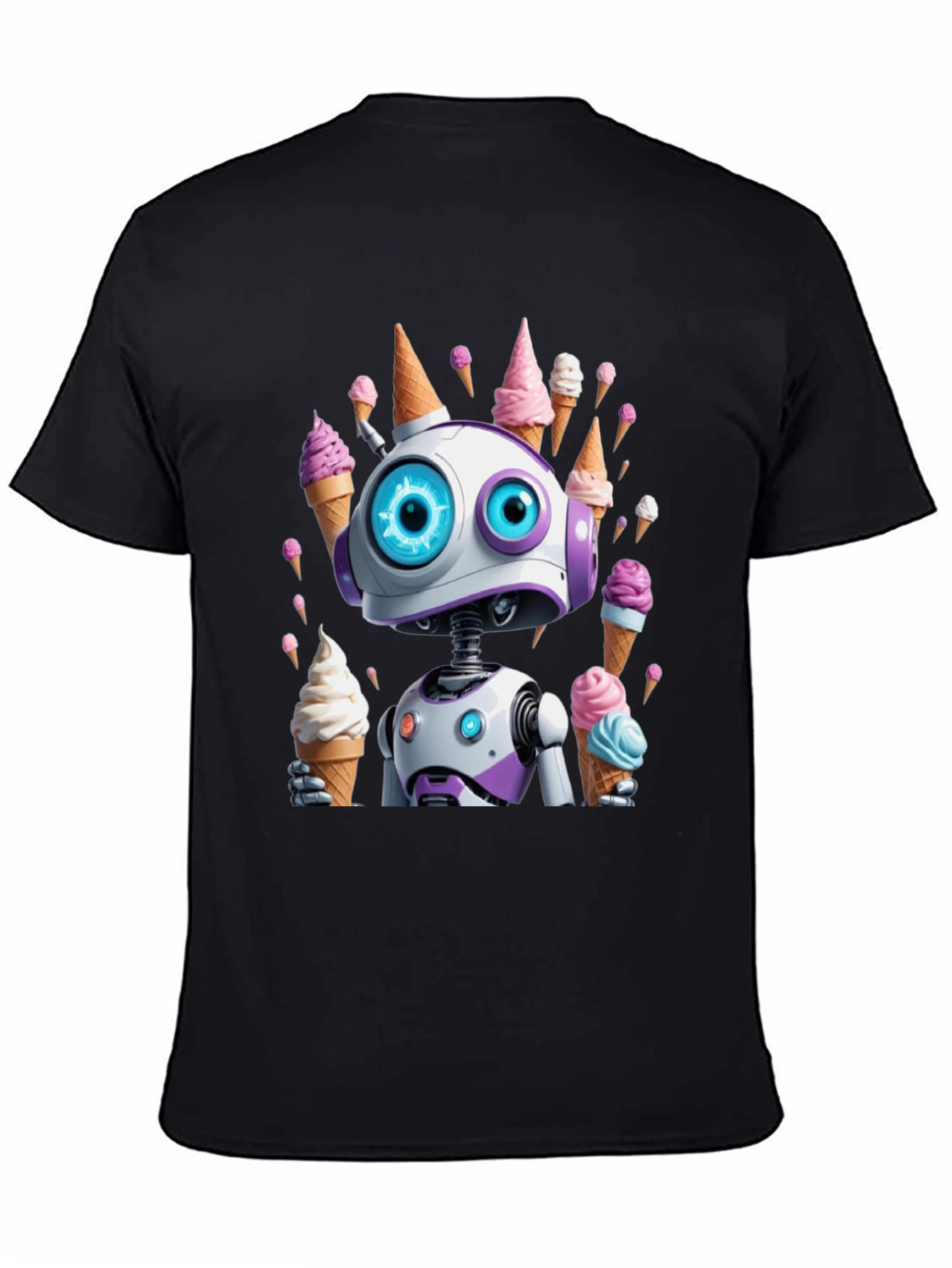 Robot Ice Cream T-Shirt