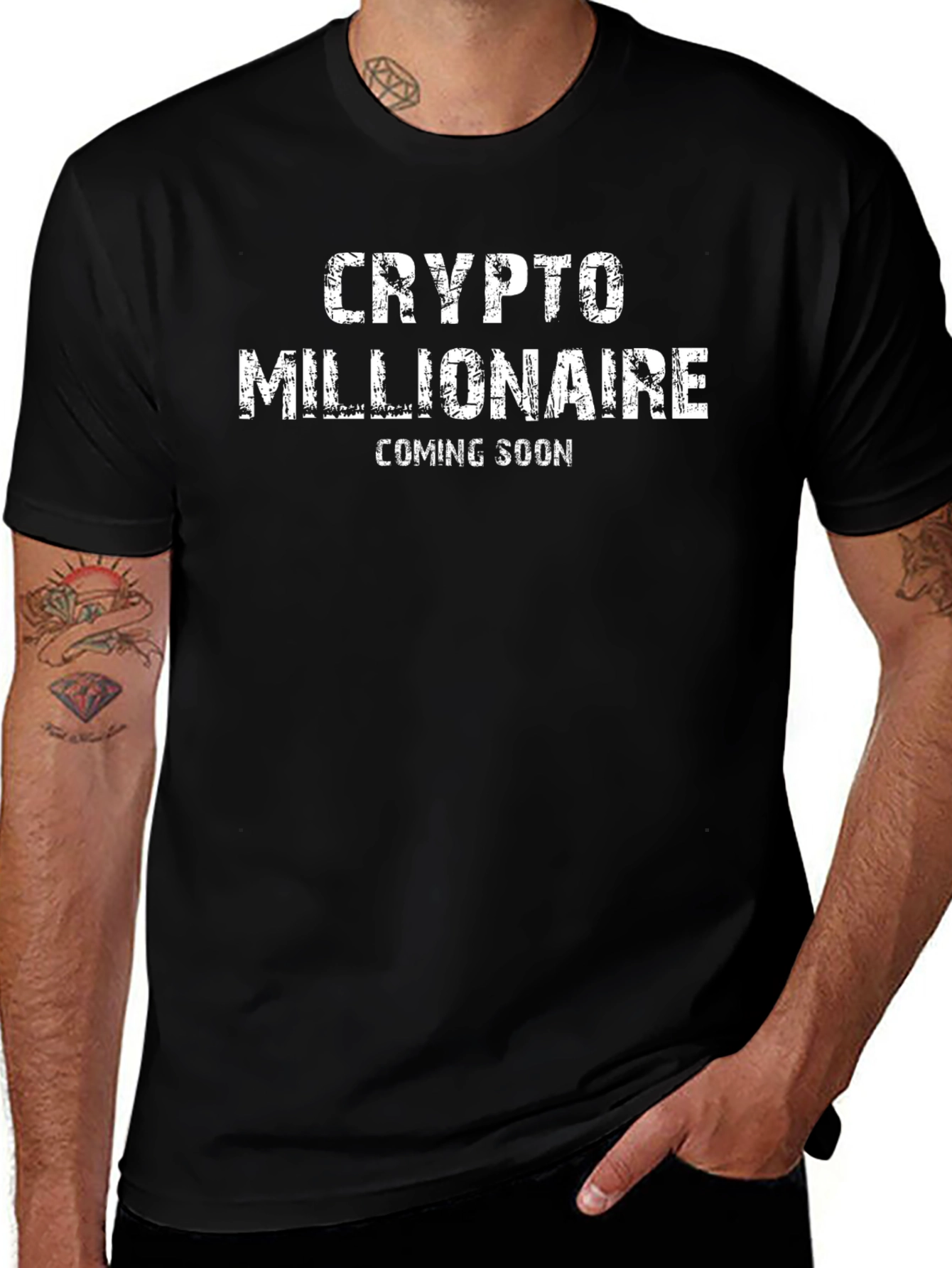 Crypto Millionaire Black T-Shirt