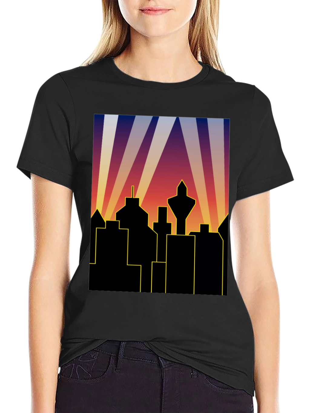 Retro City Skyline T-Shirt