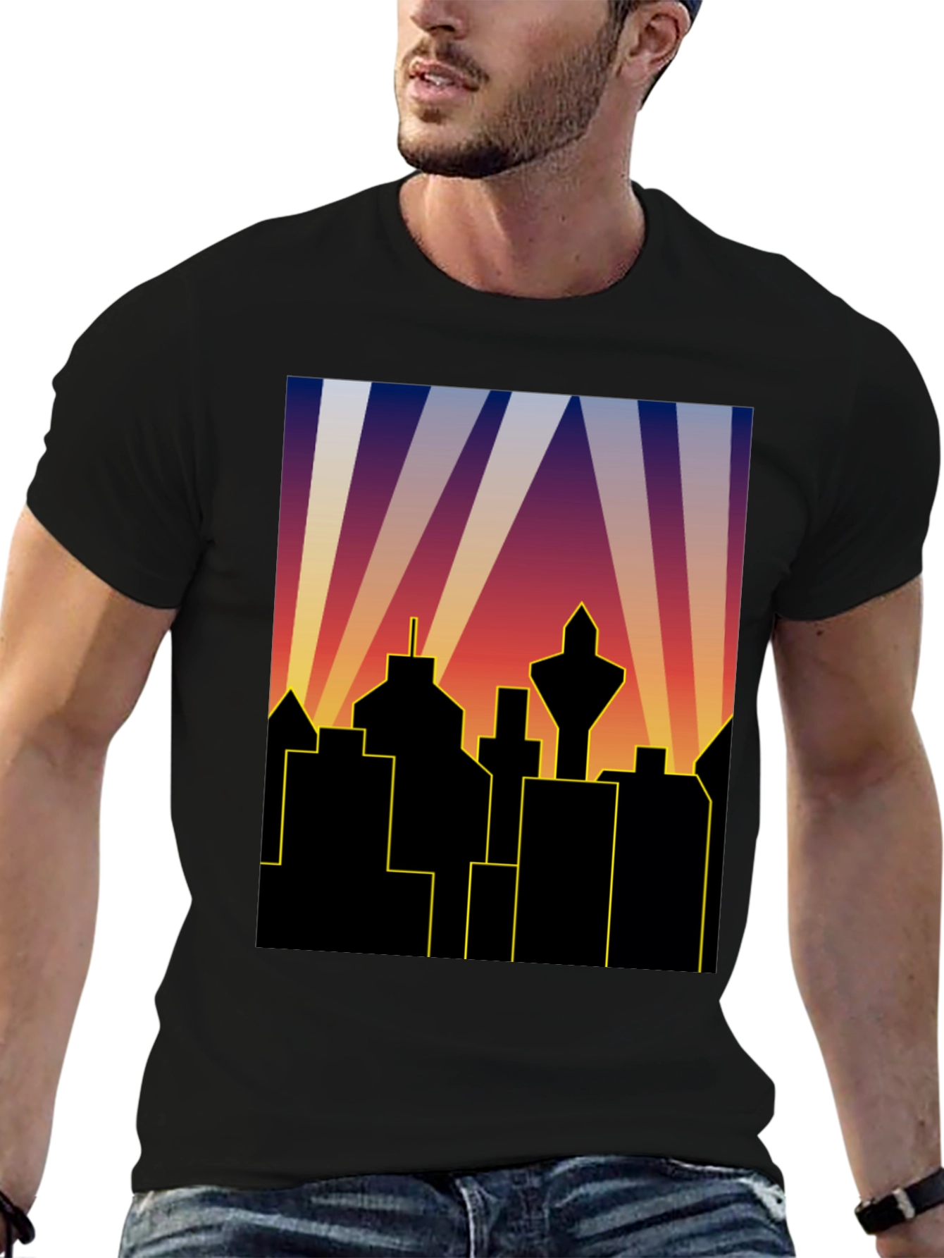 Retro City Skyline T-Shirt