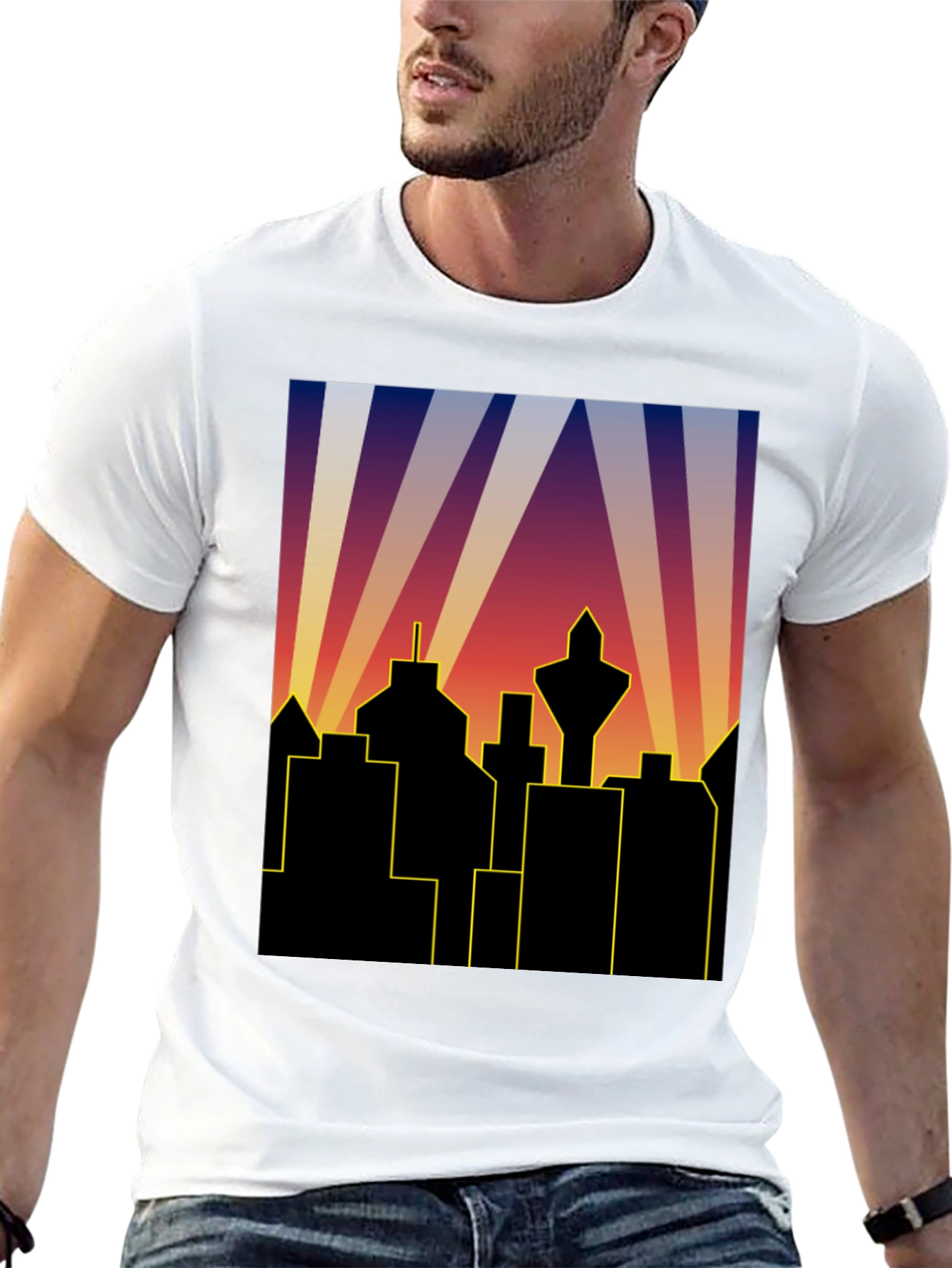 Retro City Skyline T-Shirt