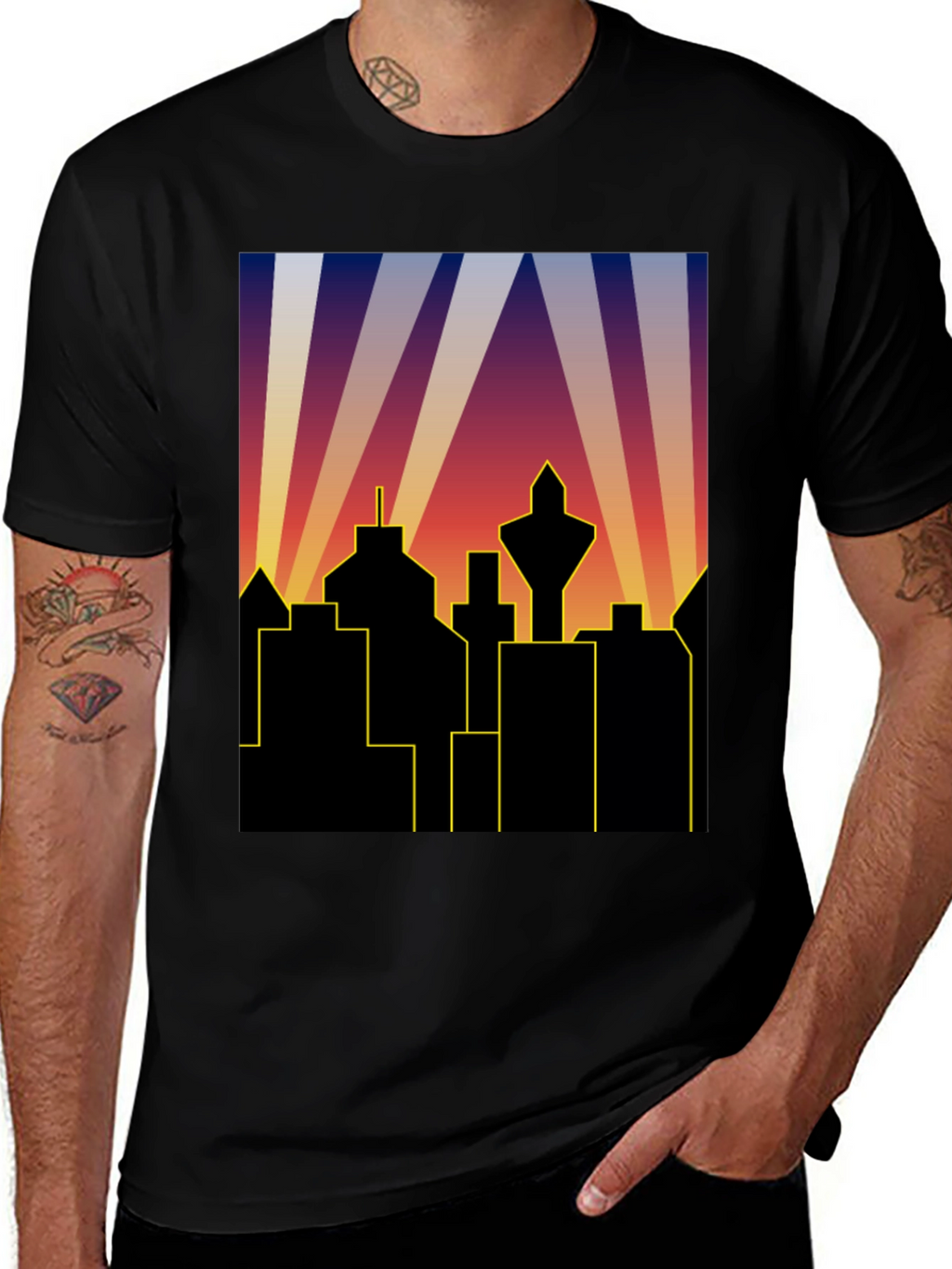 Retro City Skyline T-Shirt