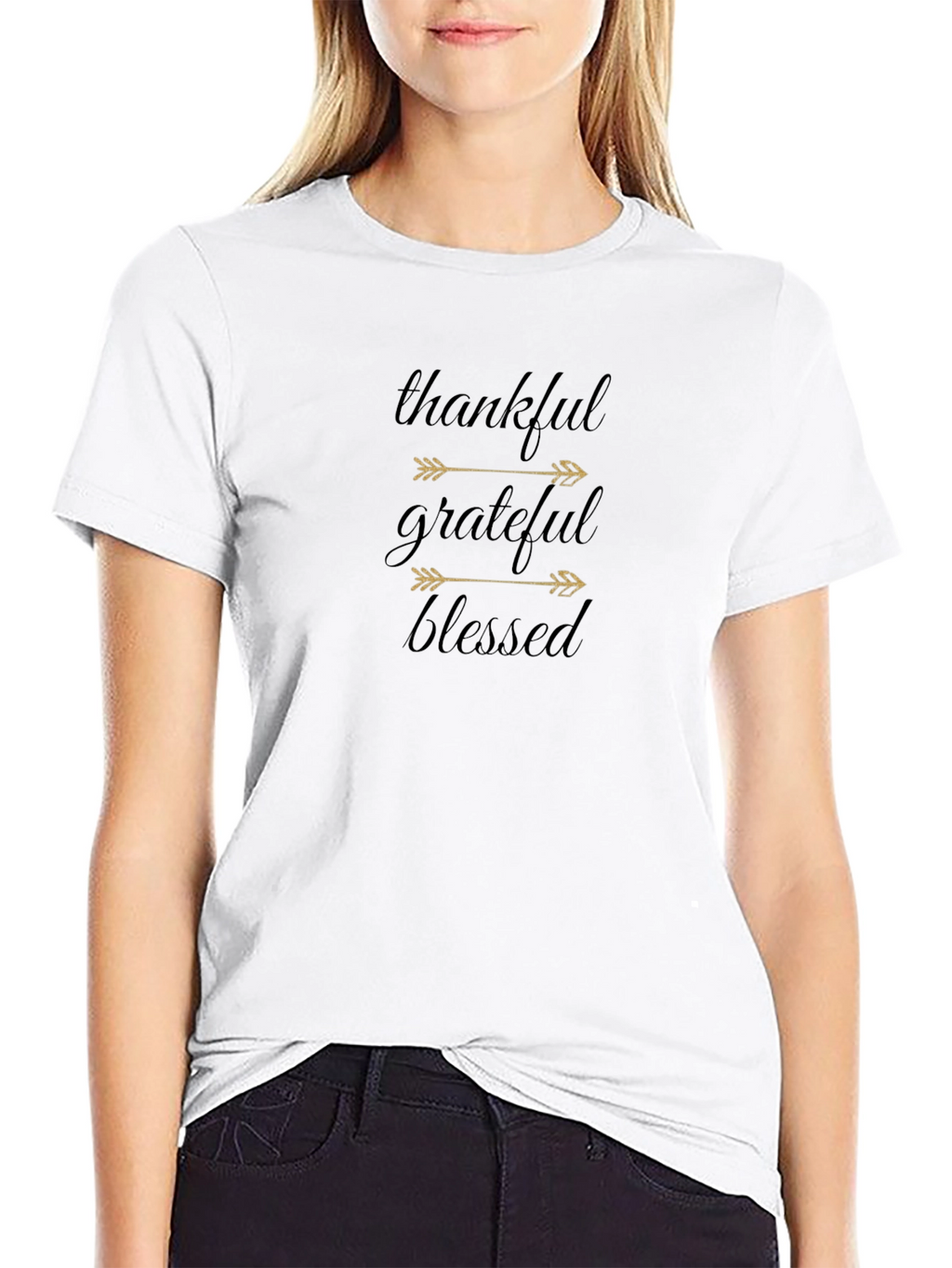 Thankful Grateful Blessed Graphic Tee