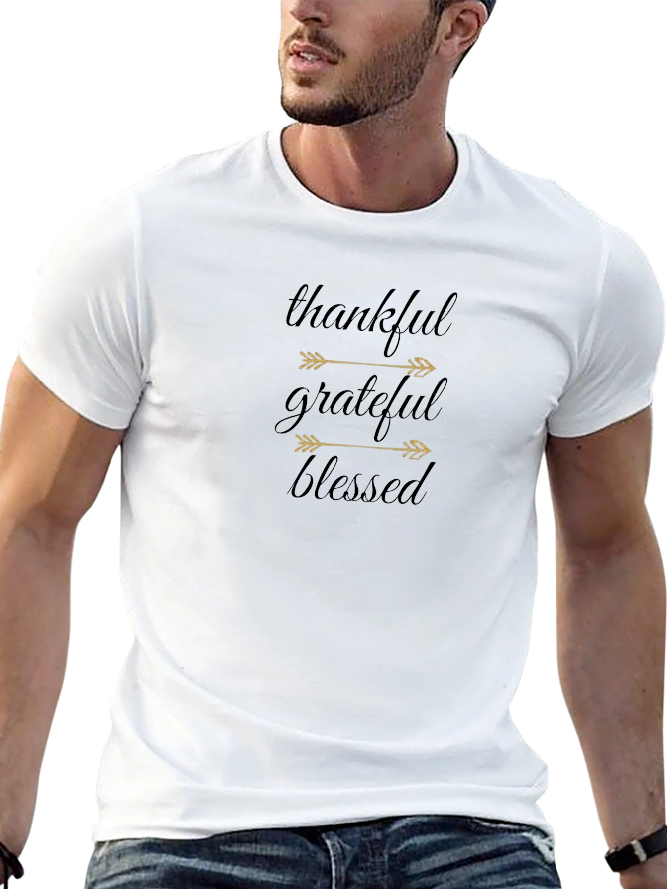 Thankful Grateful Blessed Graphic Tee