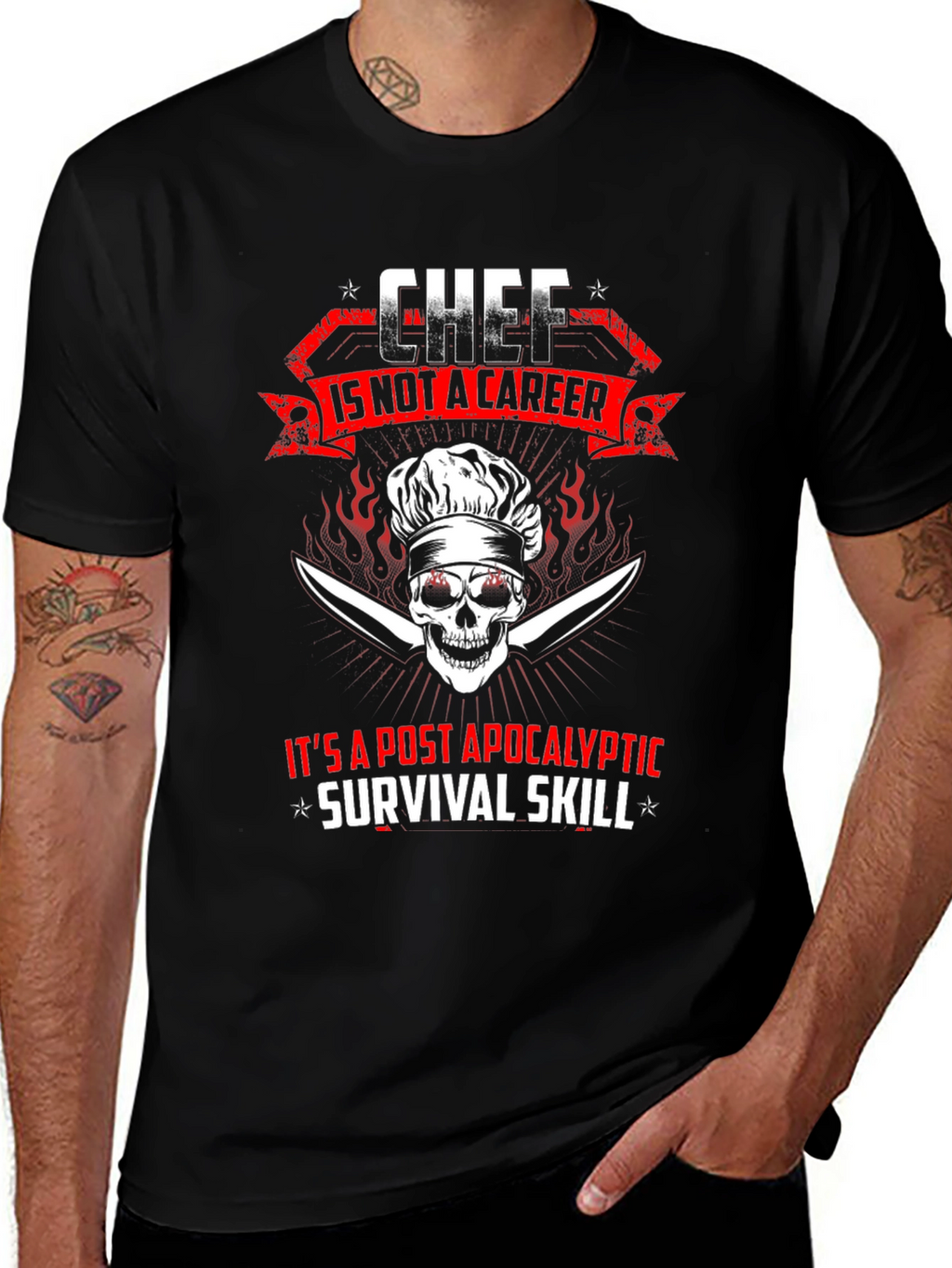 Chef Post-Apocalyptic Survival Skill T-Shirt