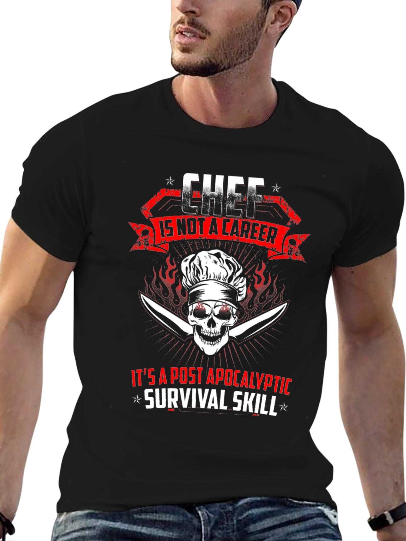 Chef Post-Apocalyptic Survival Skill T-Shirt