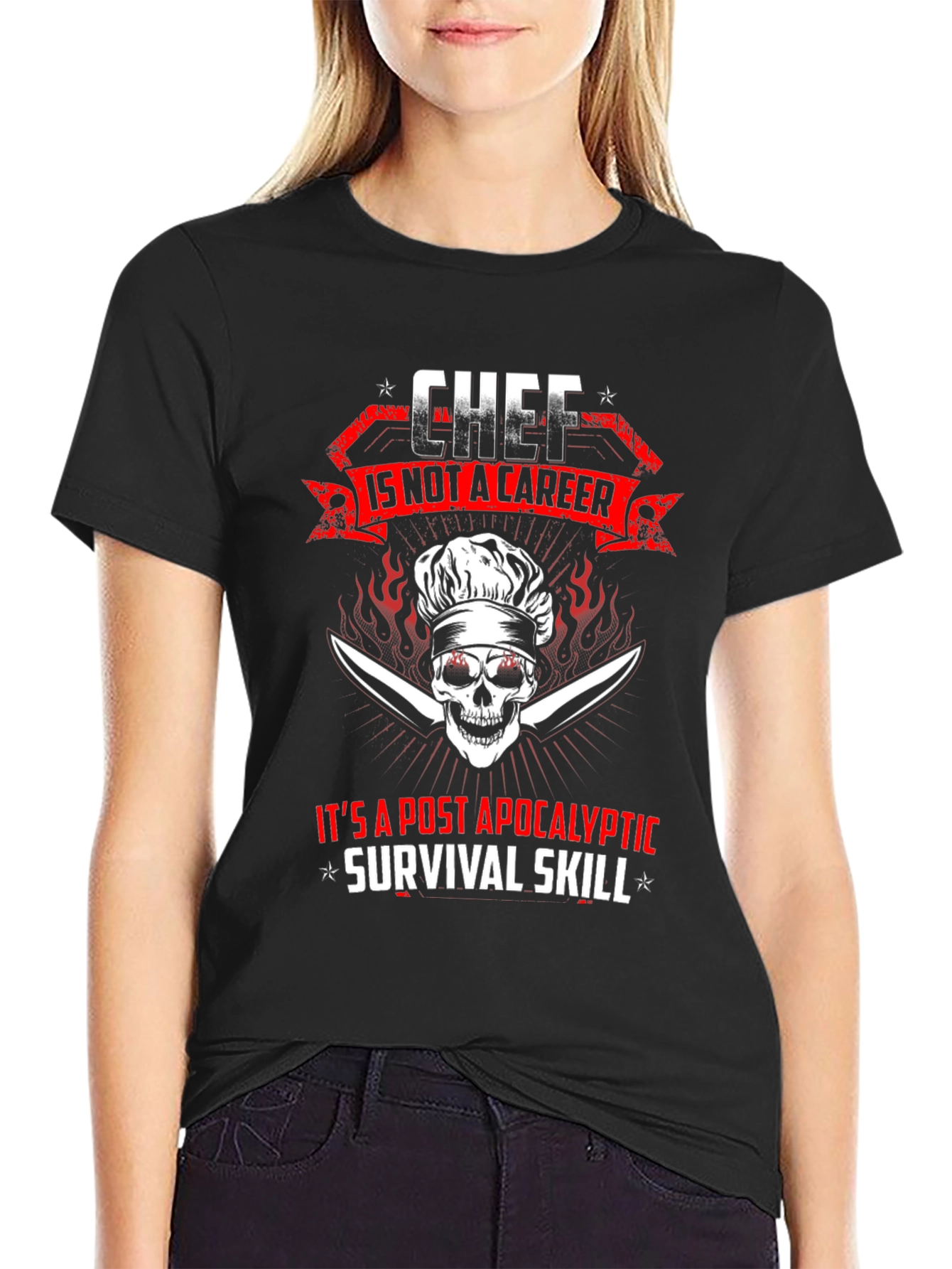 Chef Post-Apocalyptic Survival Skill T-Shirt