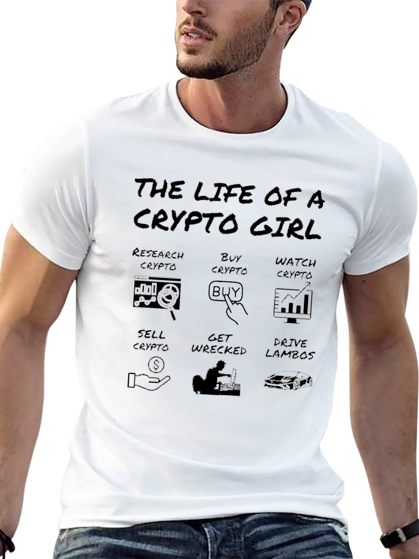 Crypto Girl Black T-Shirt