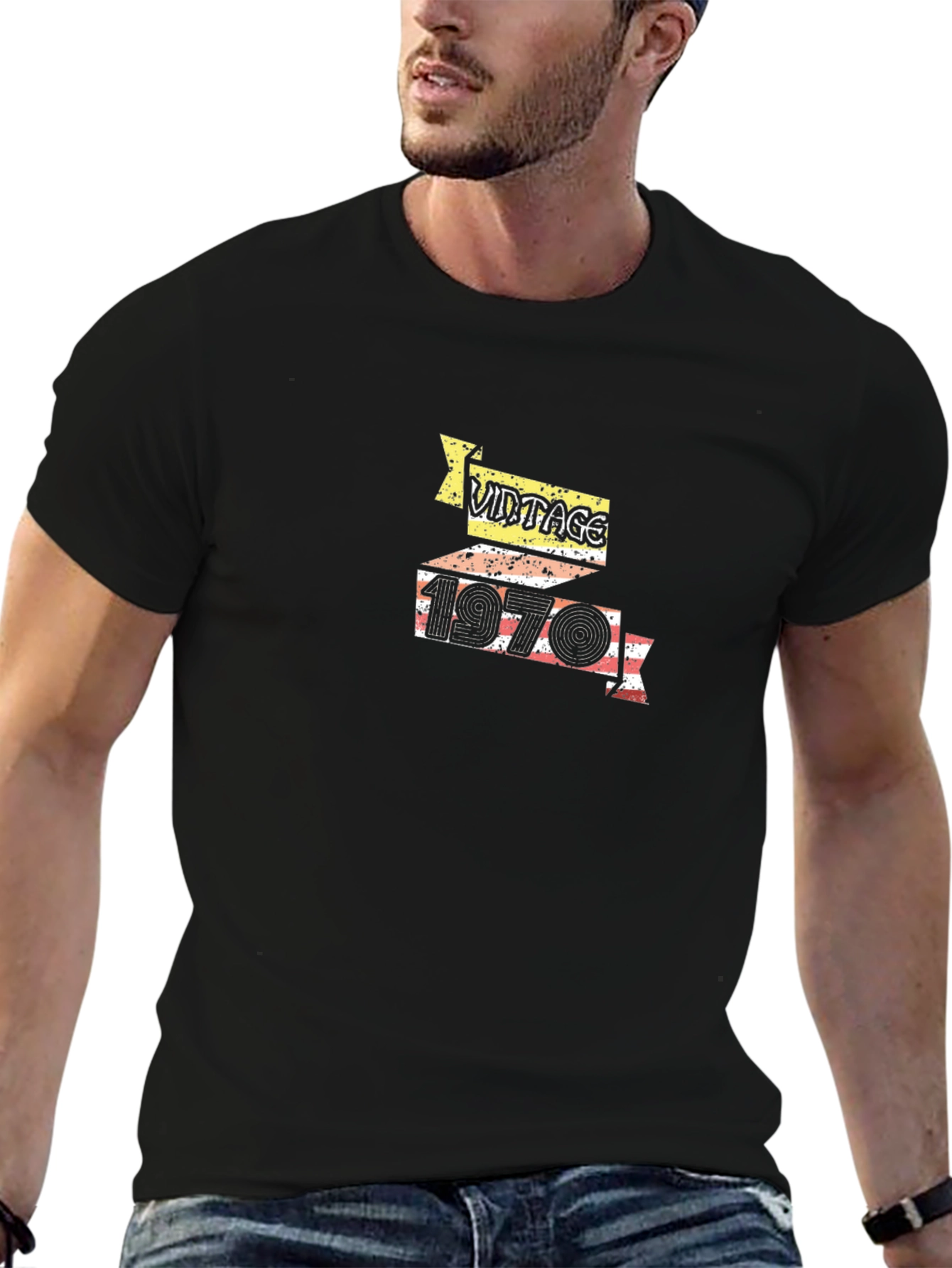 Vintage 1970 Graphic Print T-Shirt