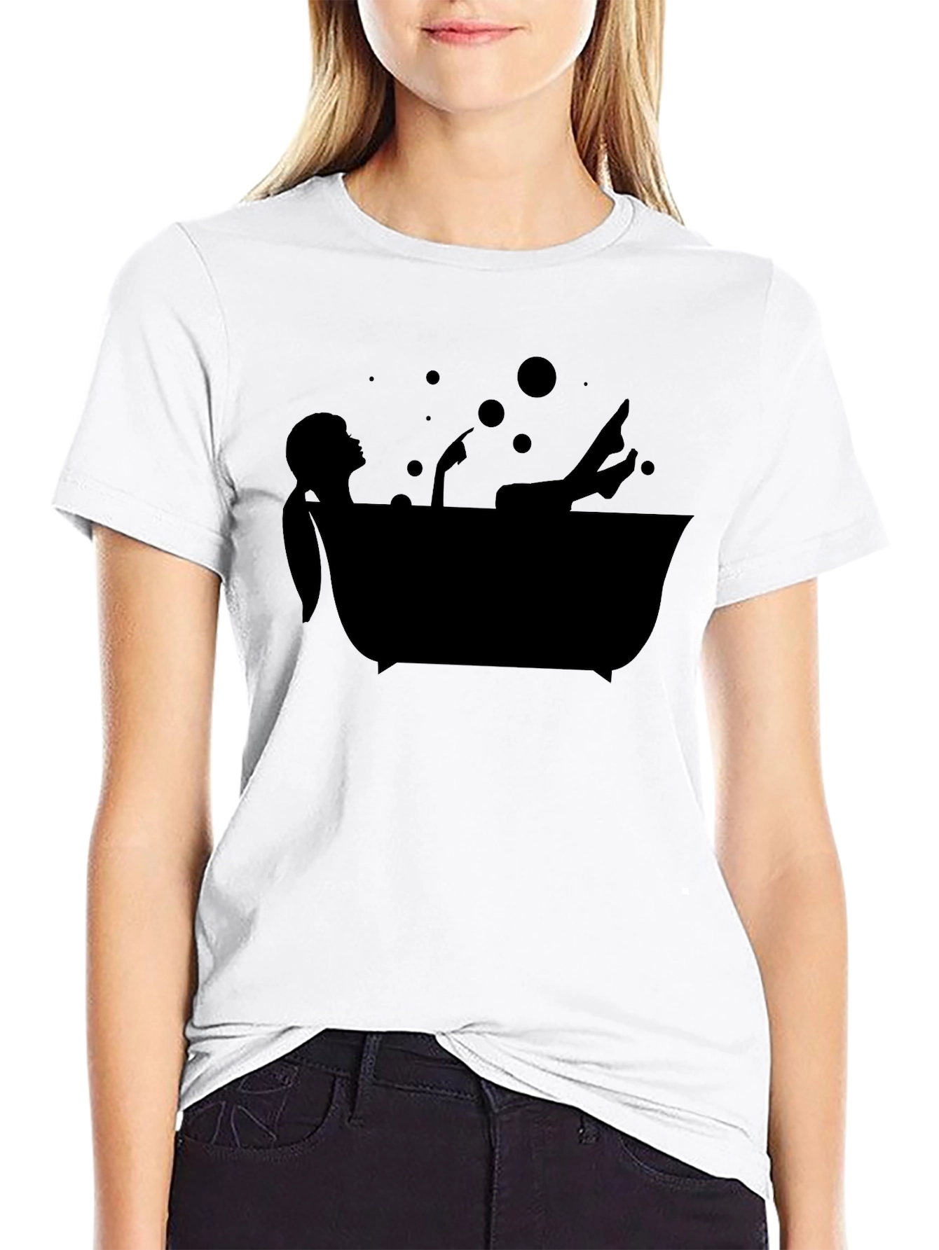 Relaxing Bathtub T-Shirt - Minimalist Style