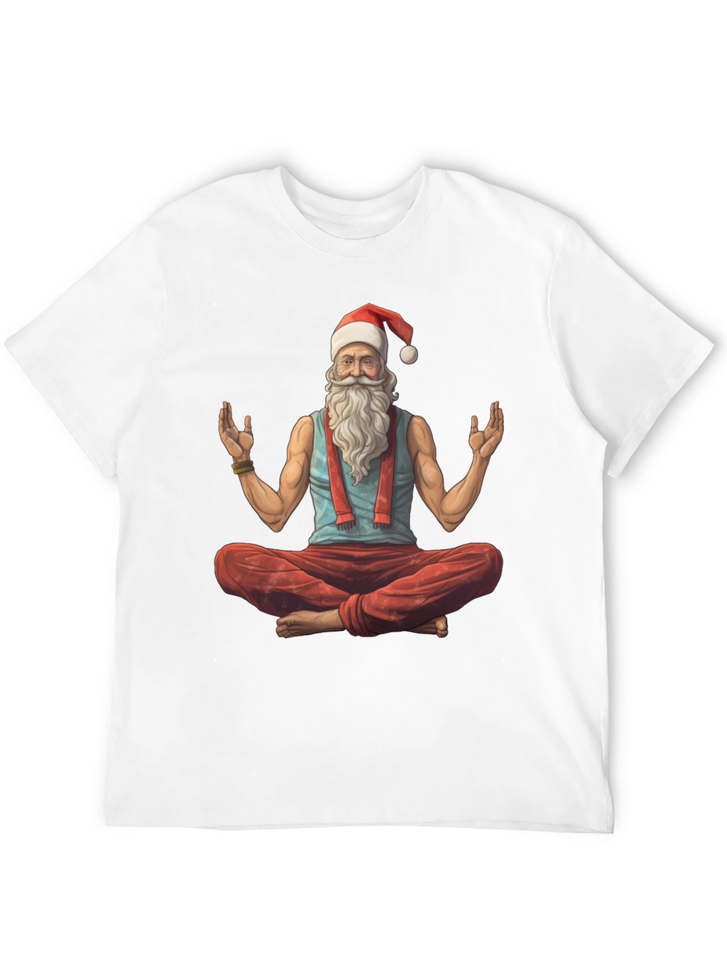 Zen Santa T-Shirt - Holiday Yoga Tee