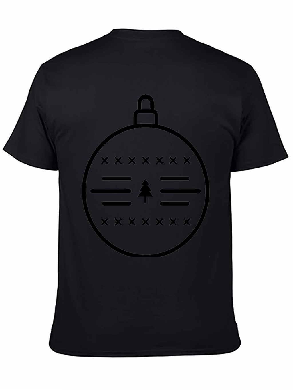 Minimalist Christmas Ornament Graphic T-Shirt