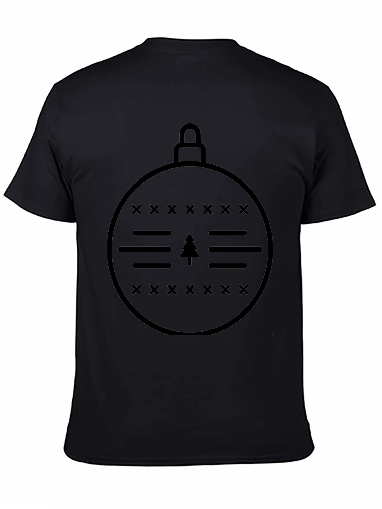 Minimalist Christmas Ornament Graphic T-Shirt