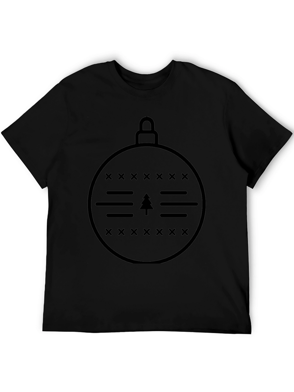 Minimalist Christmas Ornament Graphic T-Shirt
