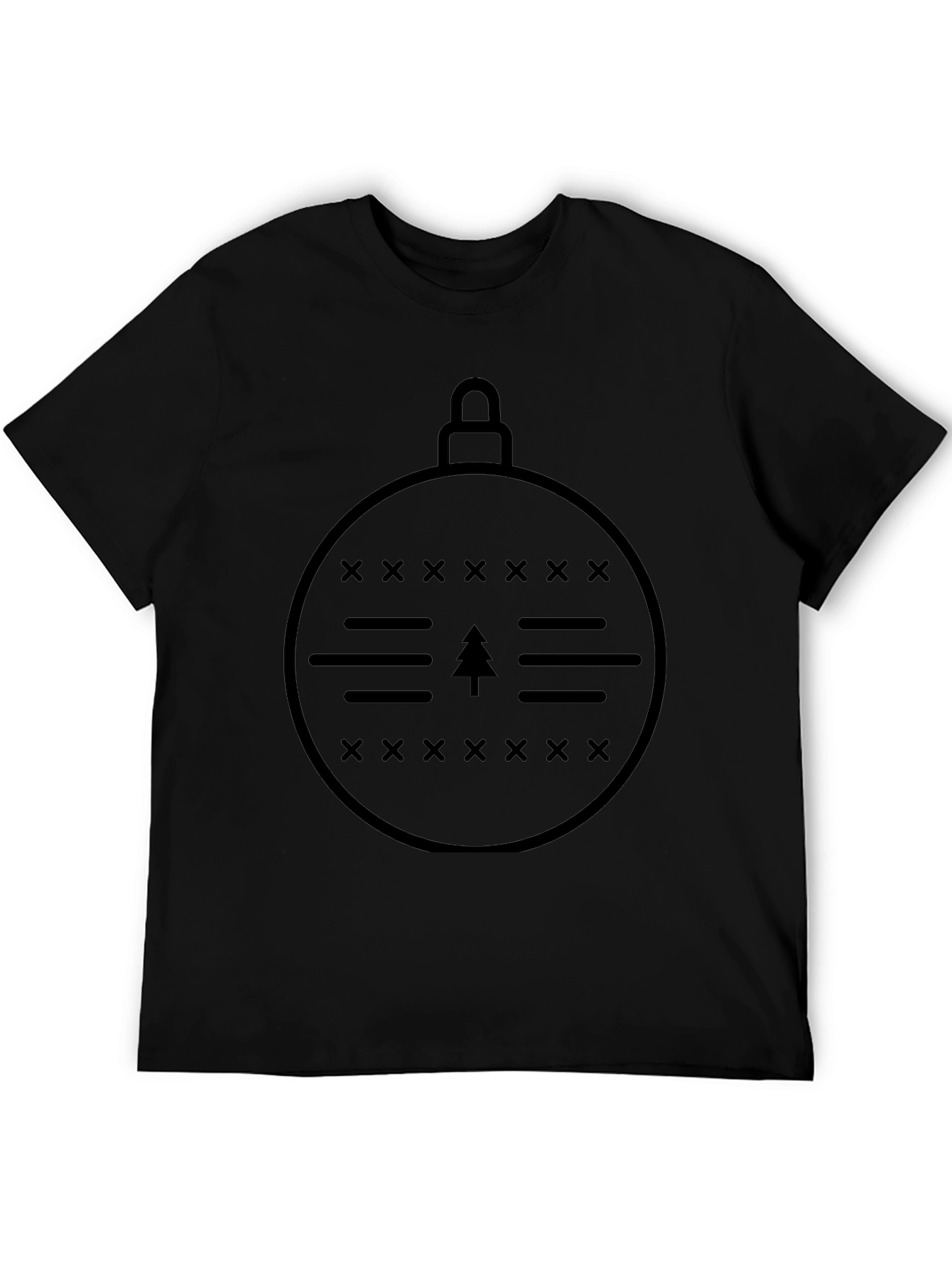 Minimalist Christmas Ornament Graphic T-Shirt