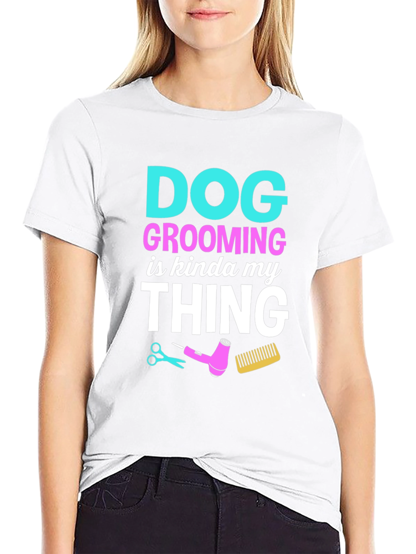 Dog Grooming Is My Thing Black T-Shirt