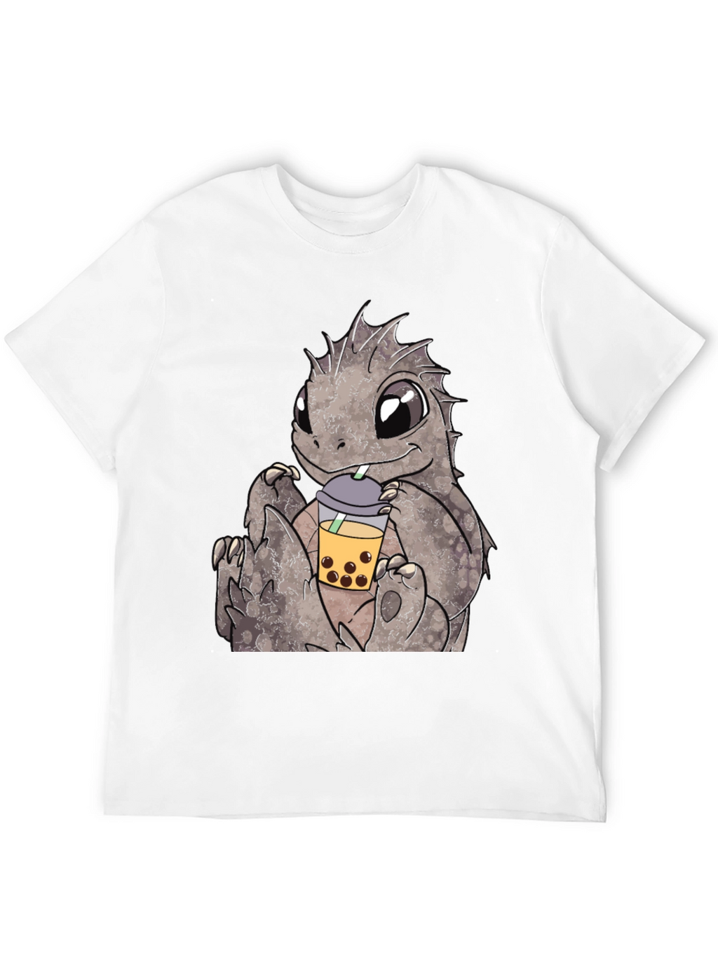 Cute Dinosaur Bubble Tea Graphic Tee