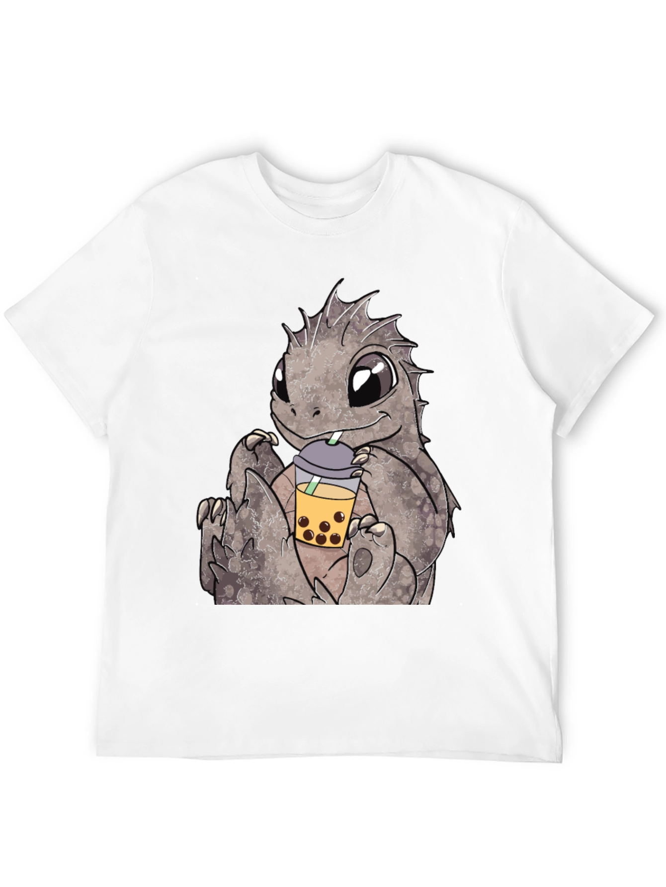 Cute Dinosaur Bubble Tea Graphic Tee