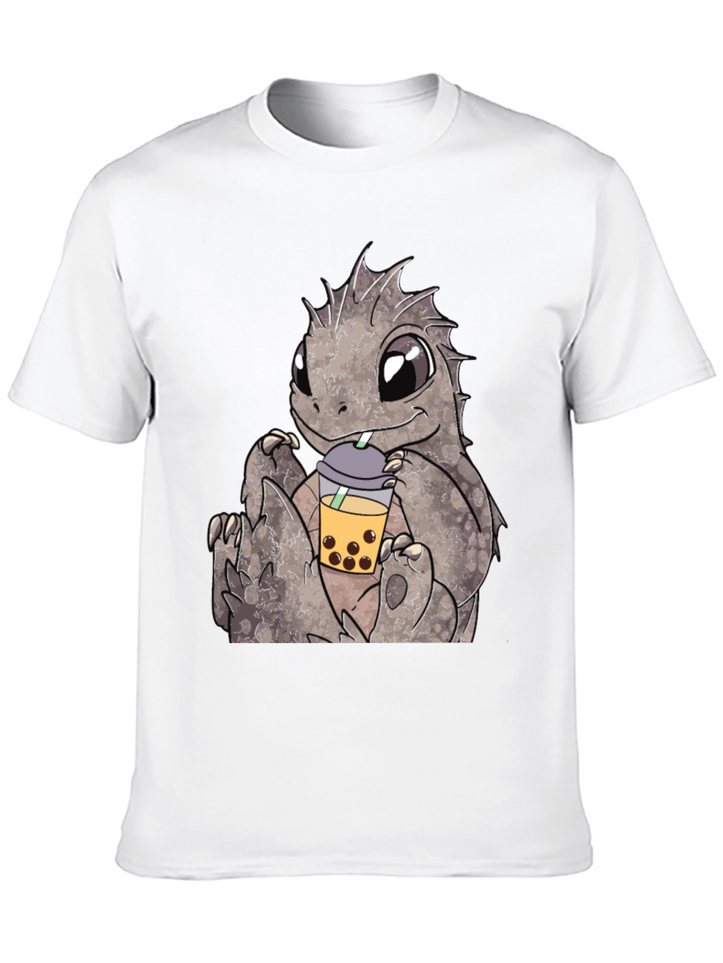 Cute Dinosaur Bubble Tea Graphic Tee
