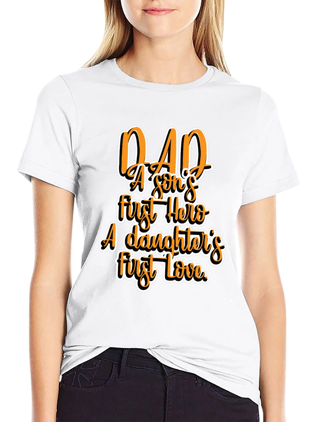 Dad Hero Love Graphic T-Shirt