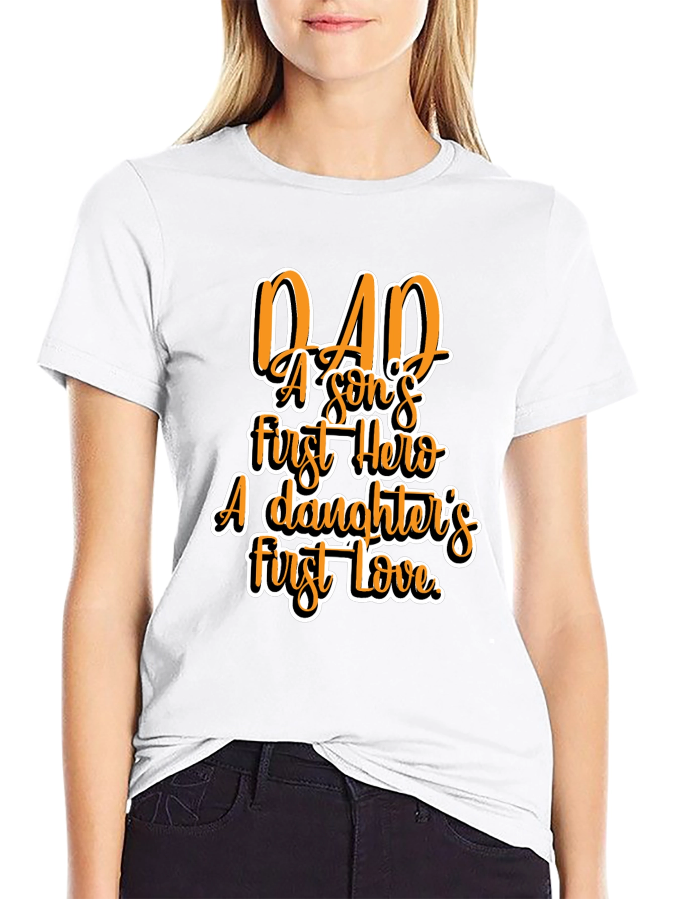 Dad Hero Love Graphic T-Shirt