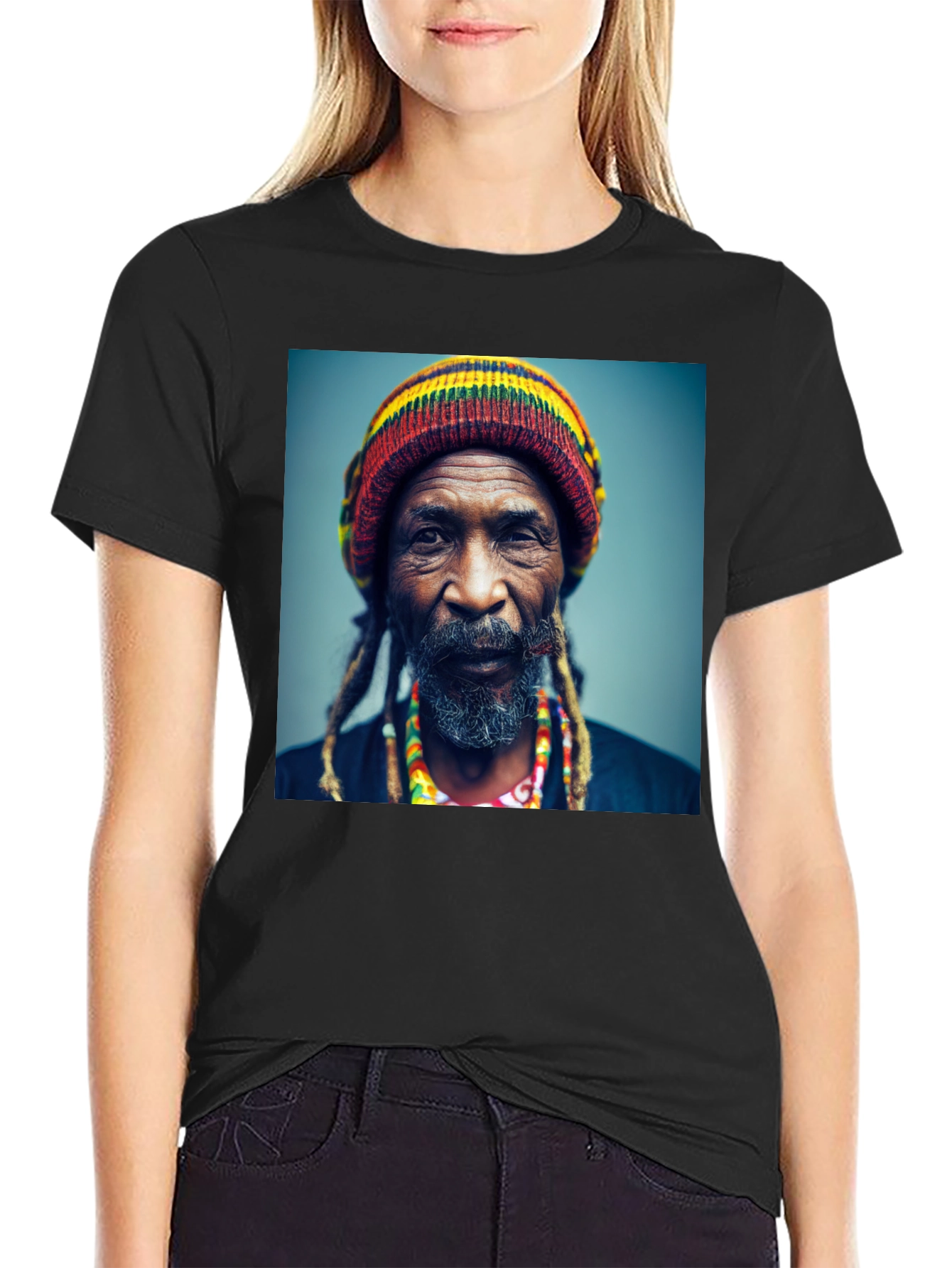 Rasta Man Graphic Tee - Cool Reggae Style