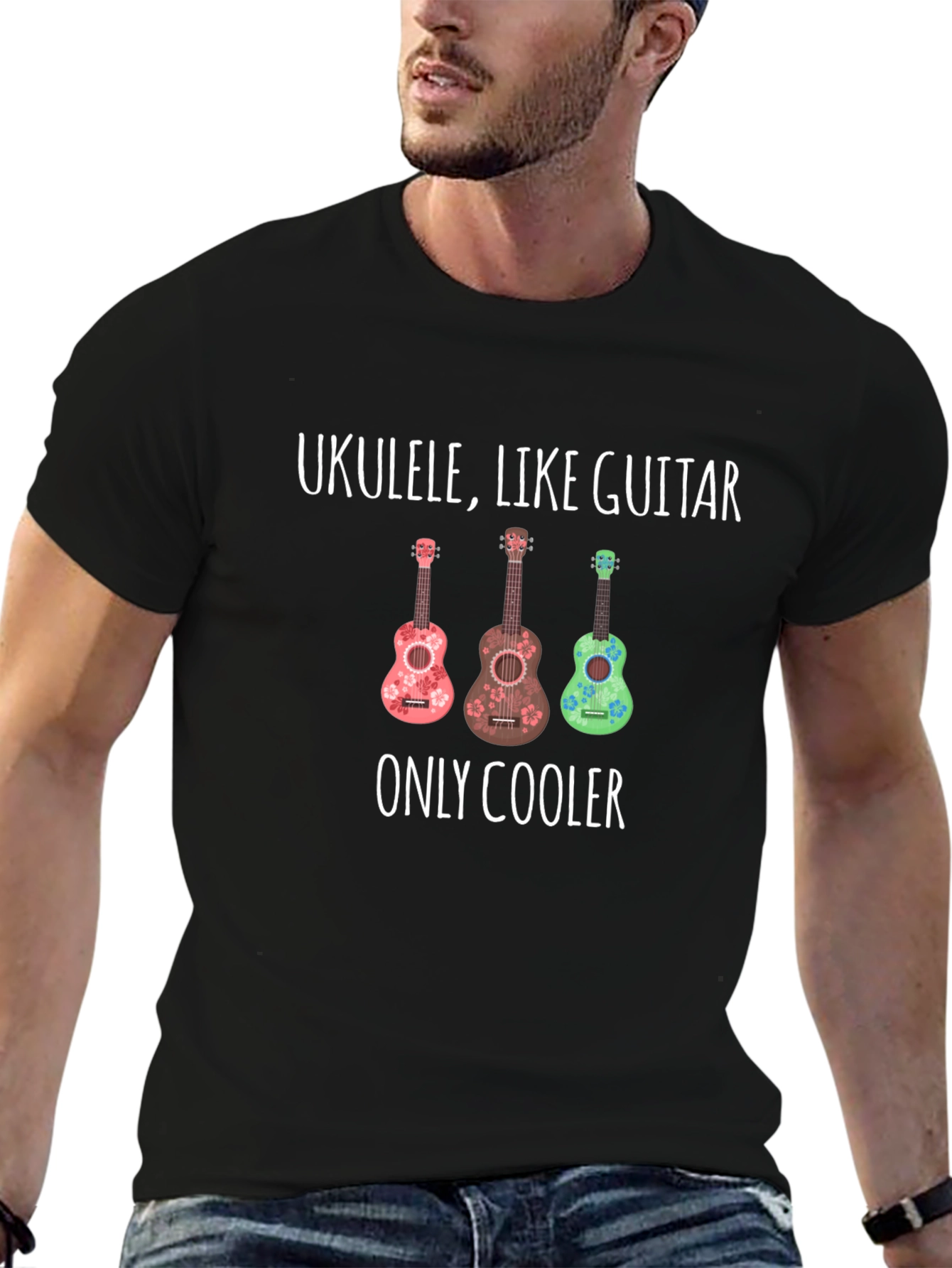 Ukulele Like Guitar Only Cooler Graphic Tee
