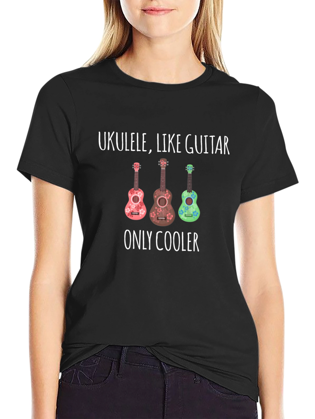Ukulele Like Guitar Only Cooler Graphic Tee
