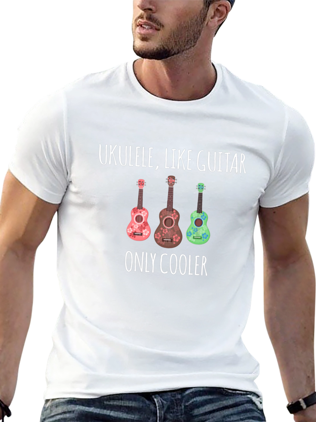 Ukulele Like Guitar Only Cooler Graphic Tee