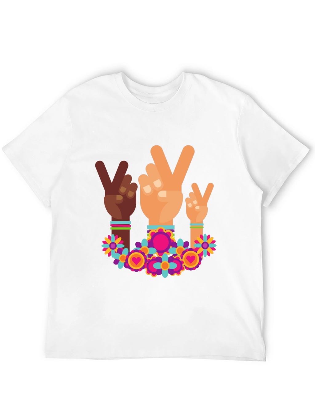 Peace Sign Hands Graphic Tee