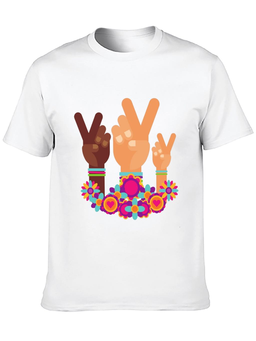 Peace Sign Hands Graphic Tee