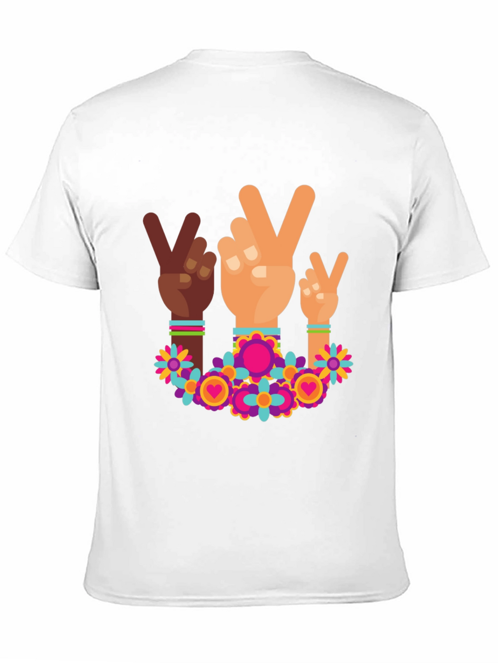 Peace Sign Hands Graphic Tee