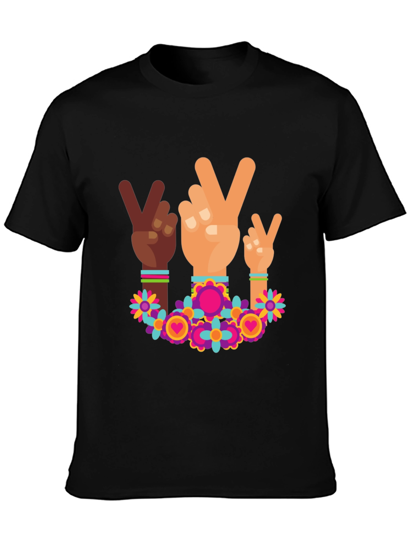 Peace Sign Hands Graphic Tee