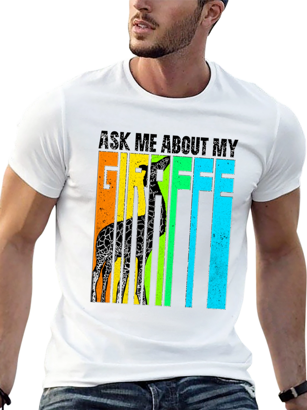 Ask Me About My Giraffe T-Shirt - Novelty Tee