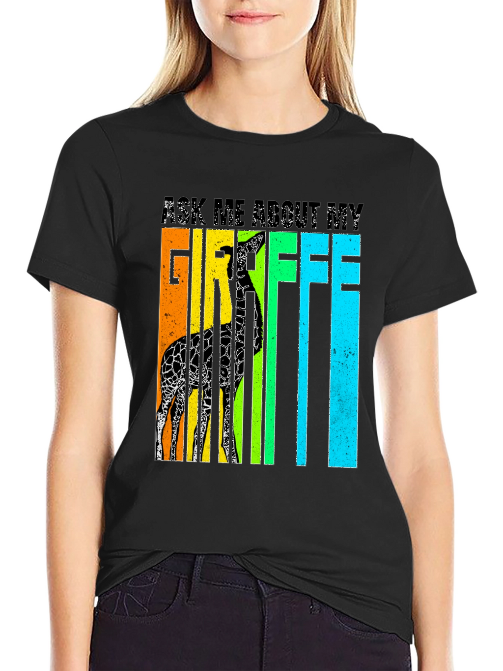 Ask Me About My Giraffe T-Shirt - Novelty Tee