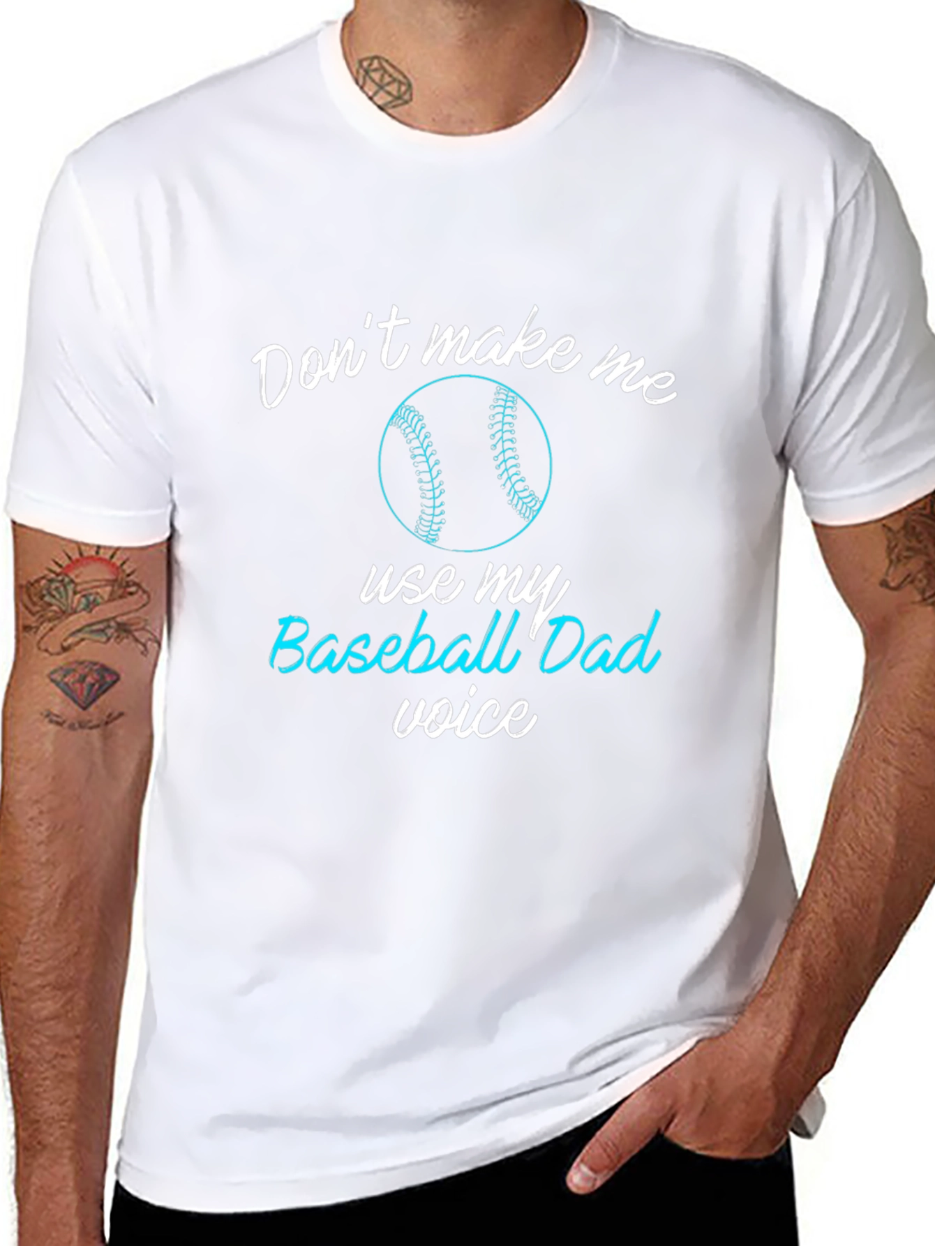 Baseball Dad Voice Graphic T-Shirt