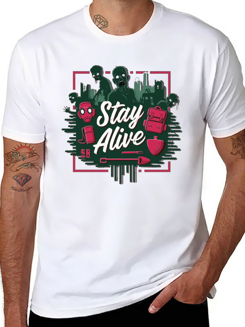 Stay Alive Zombie Apocalypse T-Shirt