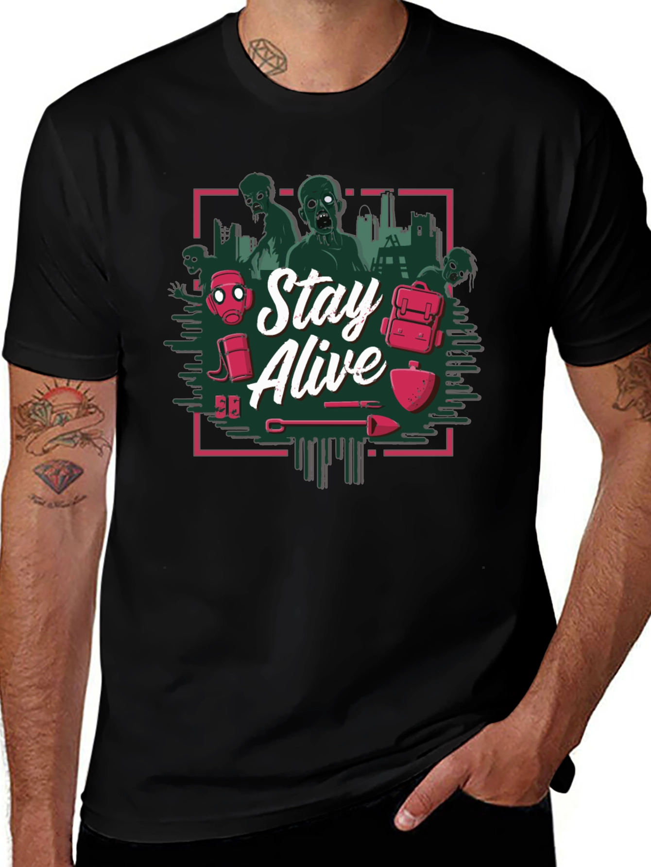 Stay Alive Zombie Apocalypse T-Shirt