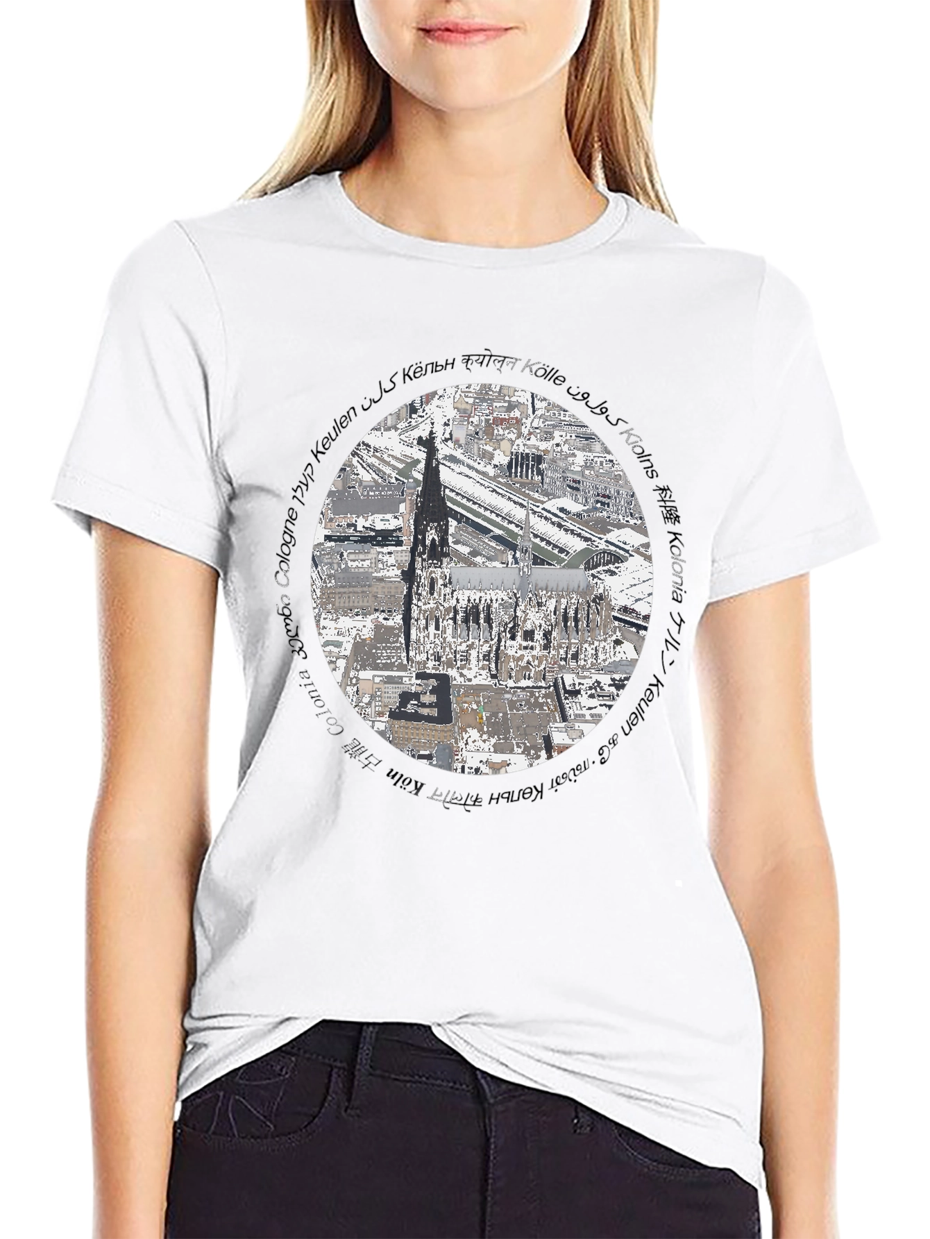 Cologne Cathedral T-Shirt - Architectural Landmark Tee