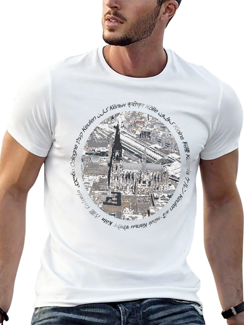 Cologne Cathedral T-Shirt - Architectural Landmark Tee