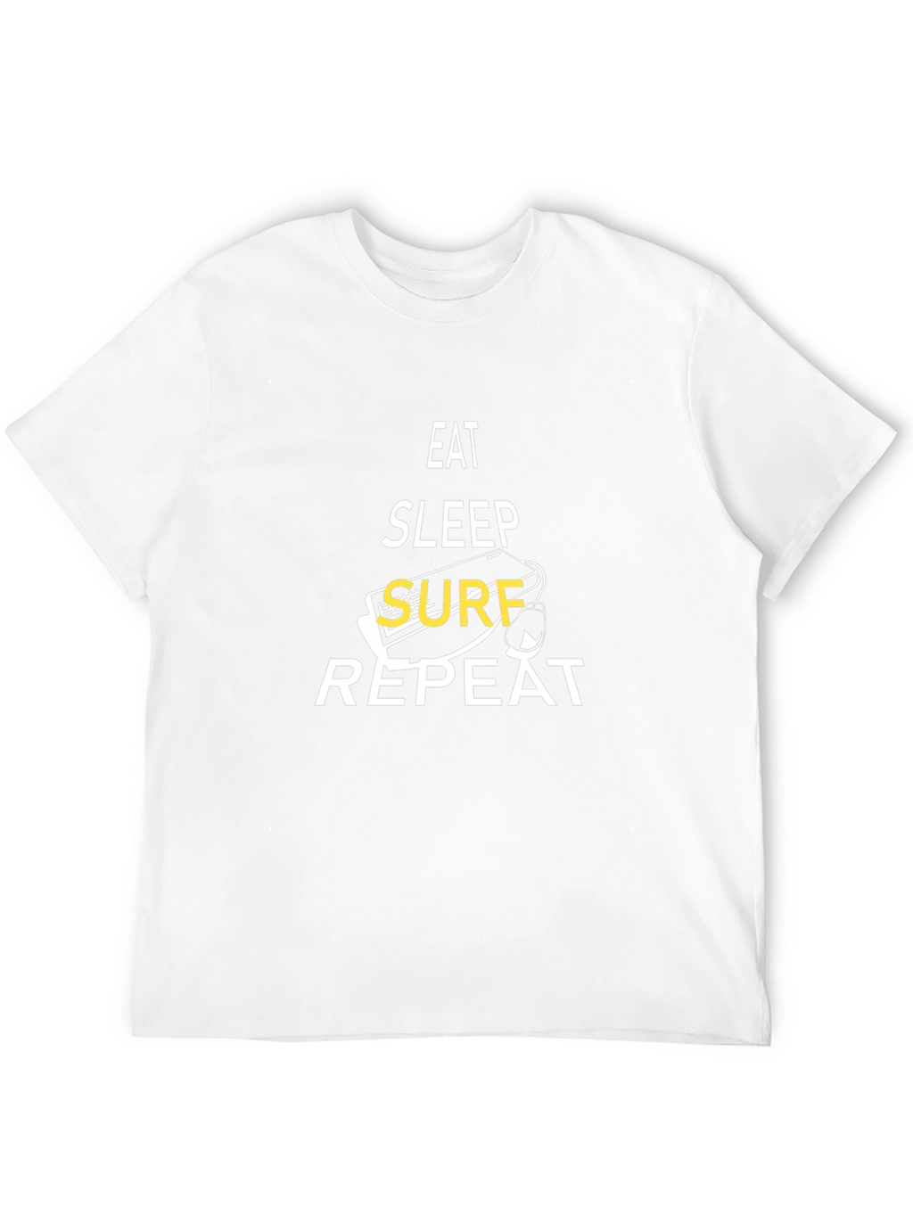 Eat Sleep Surf Repeat T-Shirt - Surfing Lifestyle Tee