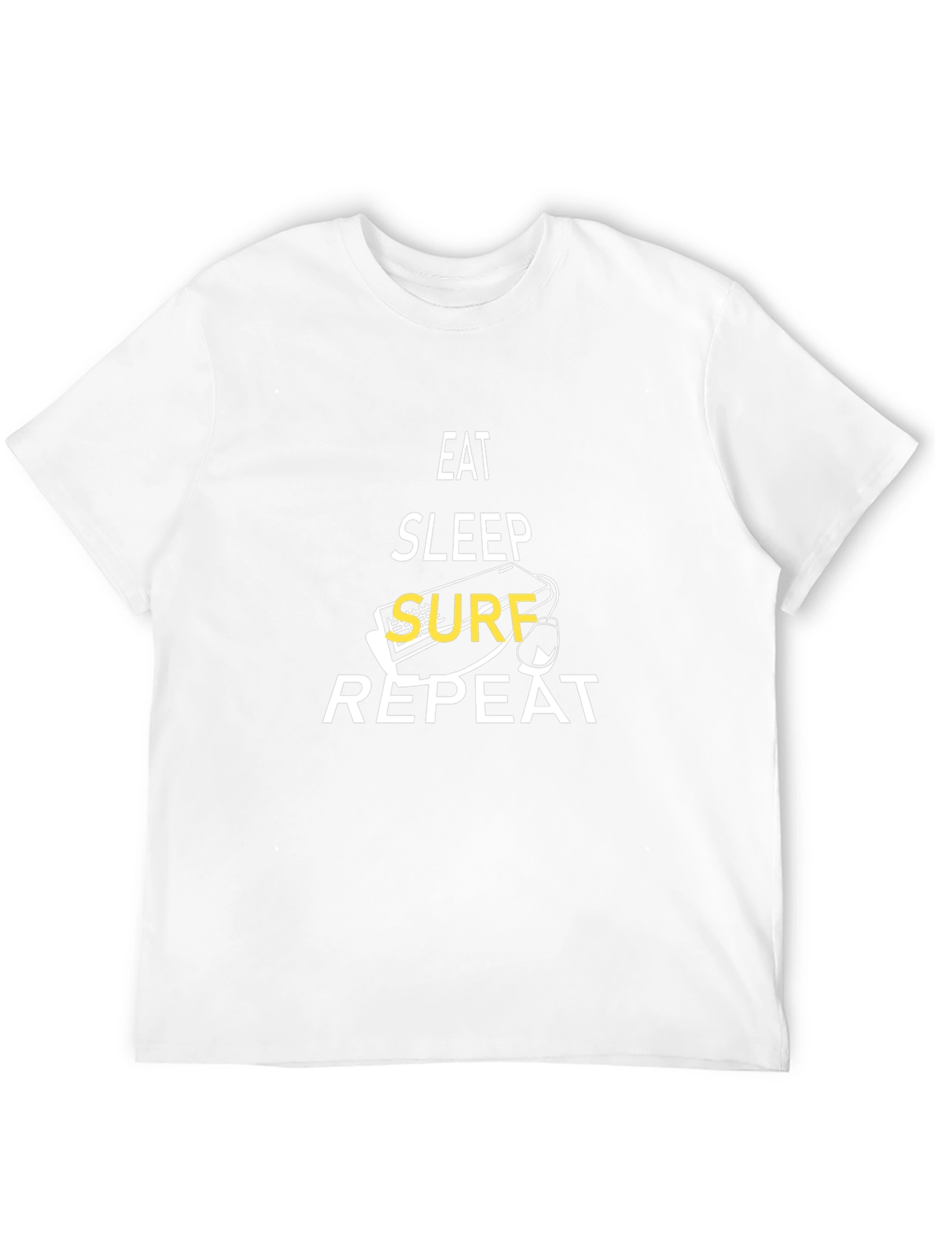 Eat Sleep Surf Repeat T-Shirt - Surfing Lifestyle Tee