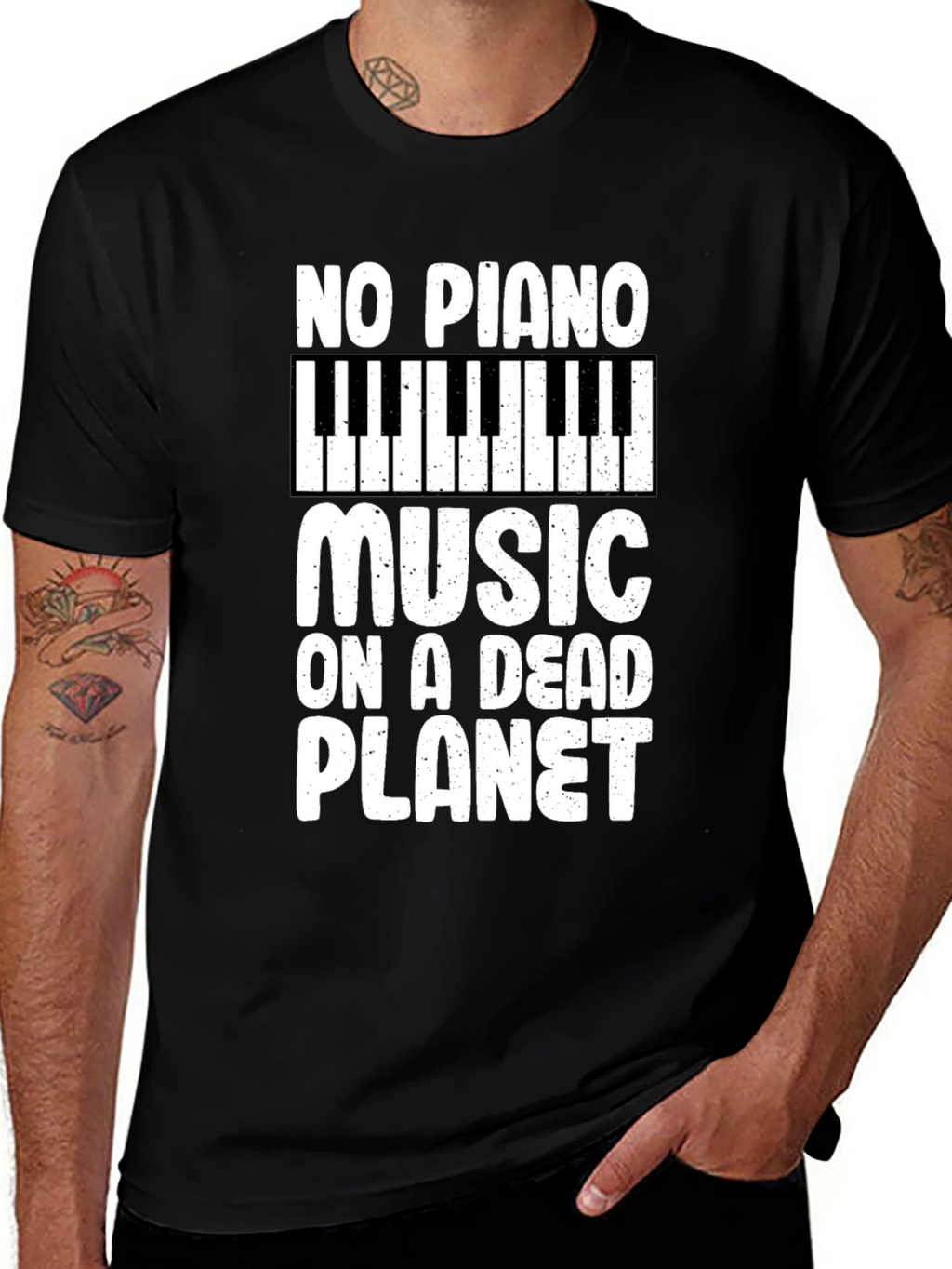 No Piano Music on a Dead Planet T-Shirt