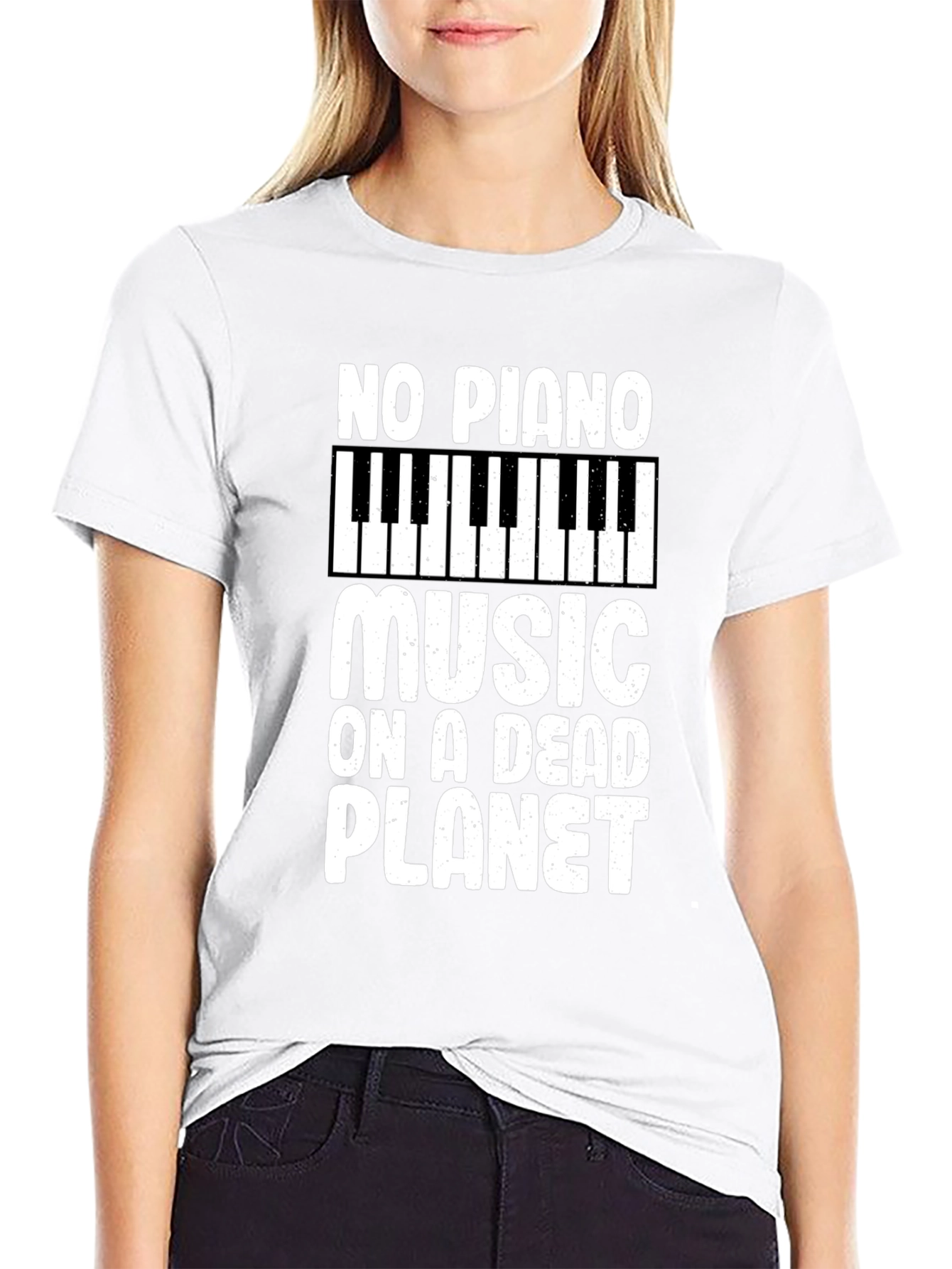 No Piano Music on a Dead Planet T-Shirt